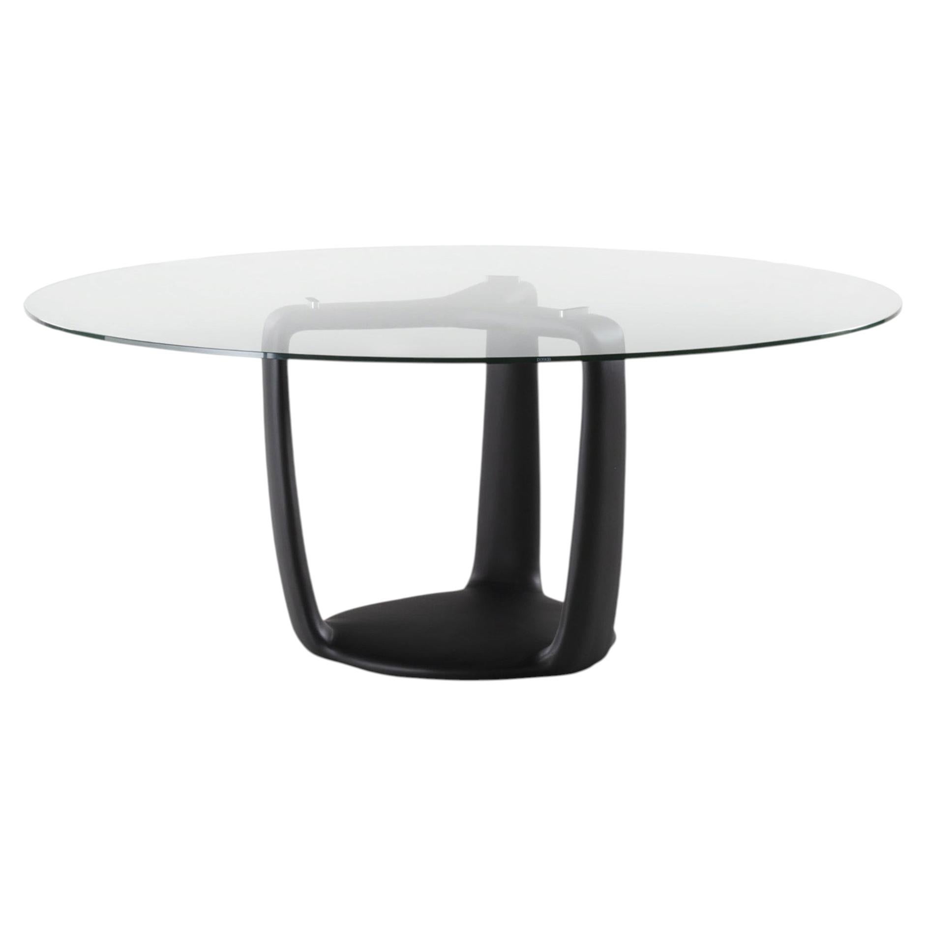 Stirrup Glass Table For Sale