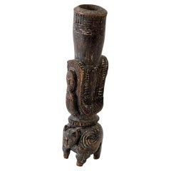 Stirrup Vessel Wood Hand- Carved Massim People Papua New Guinea