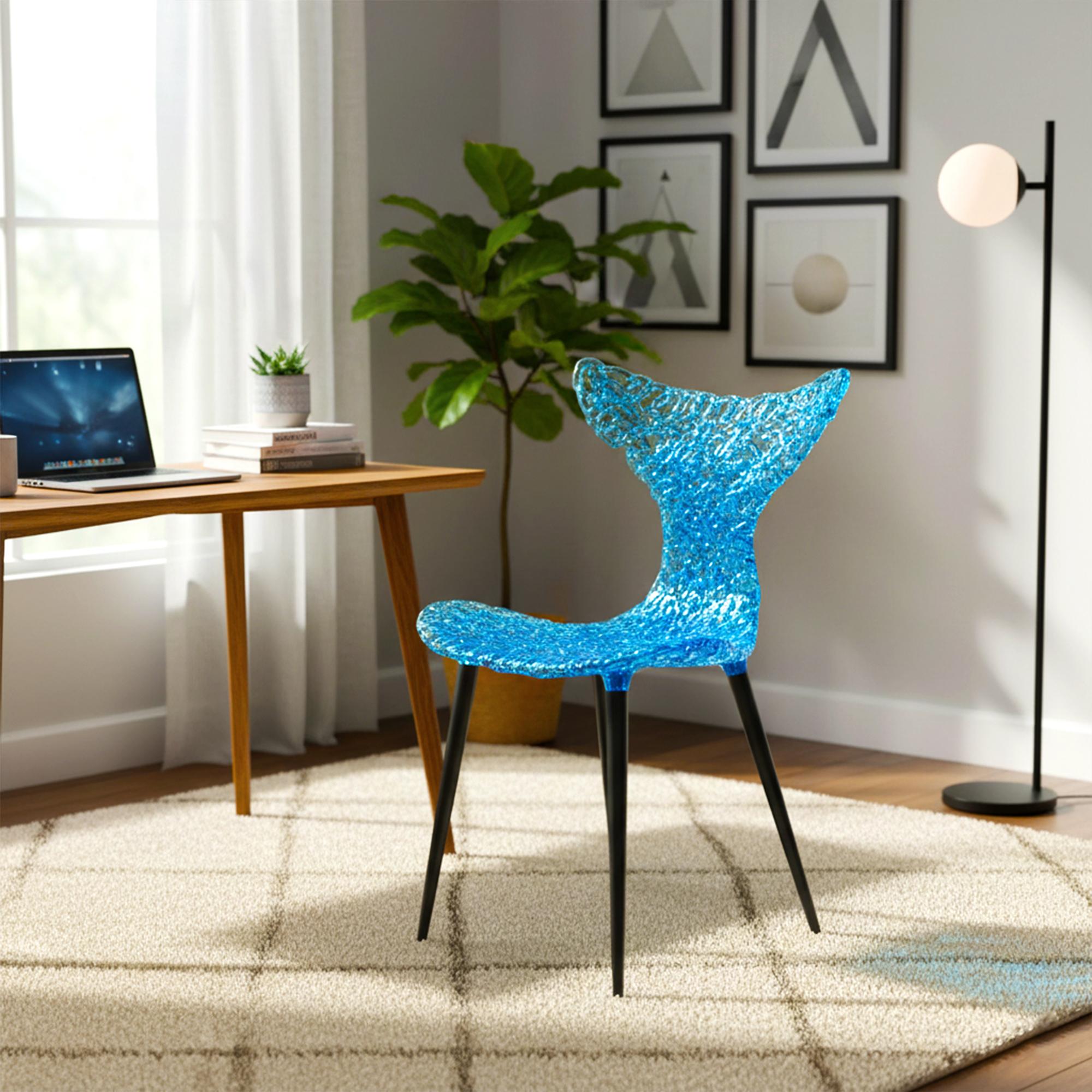 Innovativer Stuhl - Fließendes Design mit Lichtreflexen und kräftigen Farboptionen im Angebot 2