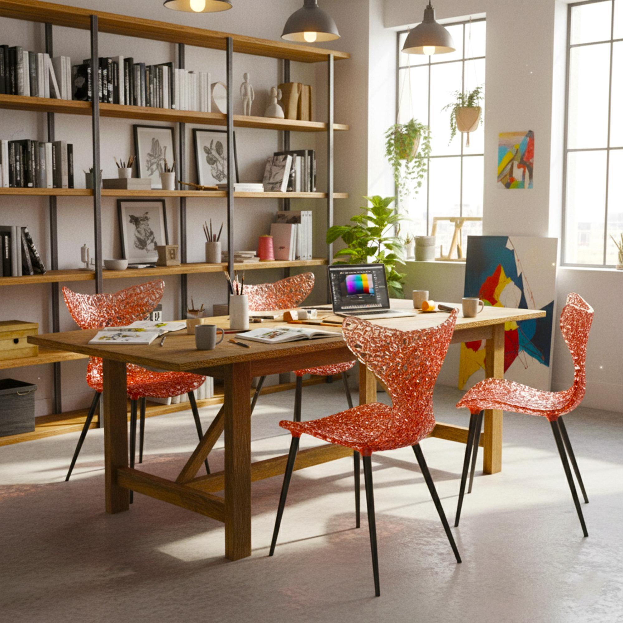 Inspirée par les mouvements gracieux d'un poisson, la chaise Innovative Chair présente un design ludique de queue renversée, capturant à la fois la fluidité et l'élégance. Cette chaise moderne est plus qu'une simple solution d'assise - c'est un