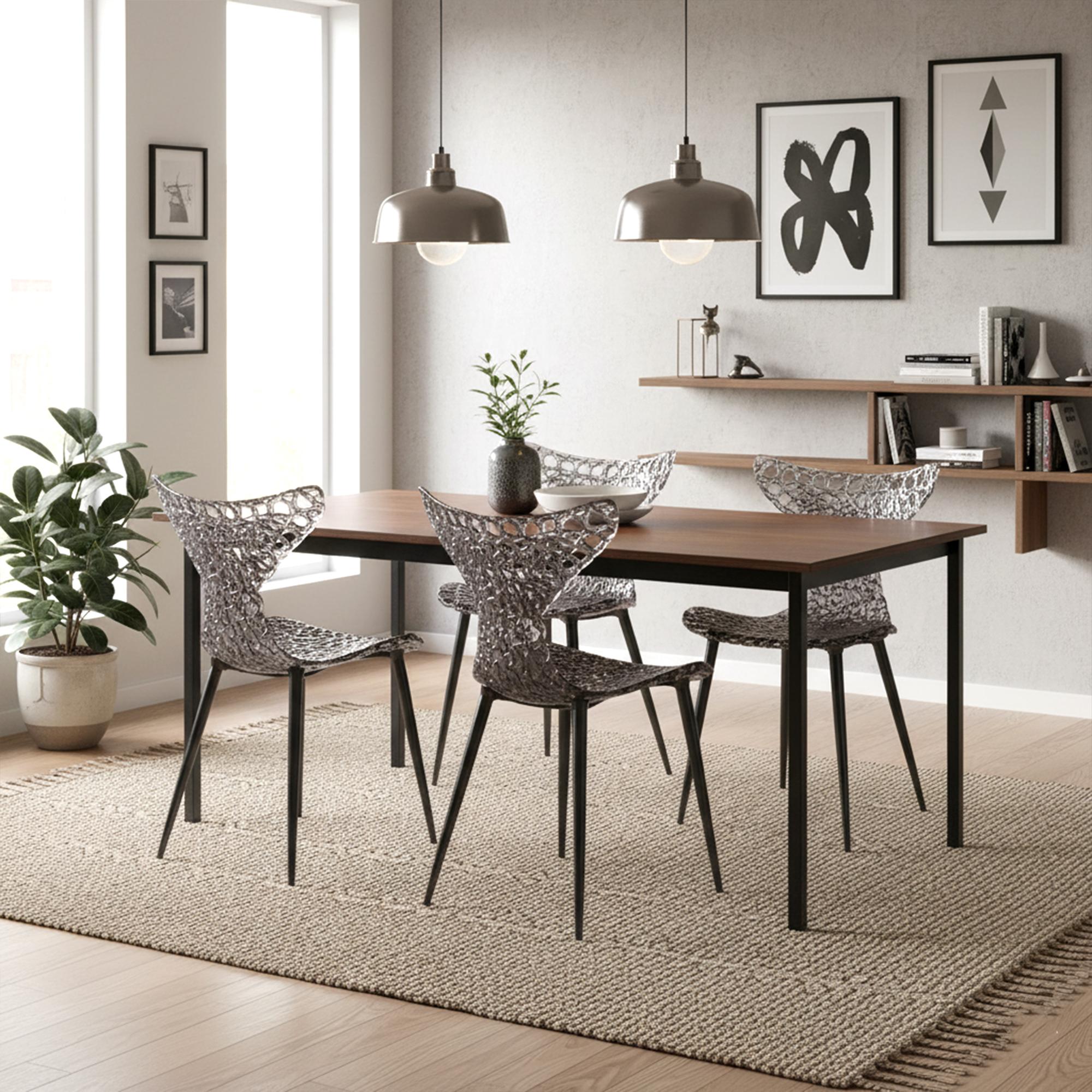 Inspiriert von den anmutigen Bewegungen eines Fisches, zeigt der Innovative Chair ein verspieltes, auf dem Kopf stehendes Schwanzdesign, das sowohl fließend als auch elegant ist. Dieser moderne Stuhl ist mehr als nur eine Sitzgelegenheit - er ist