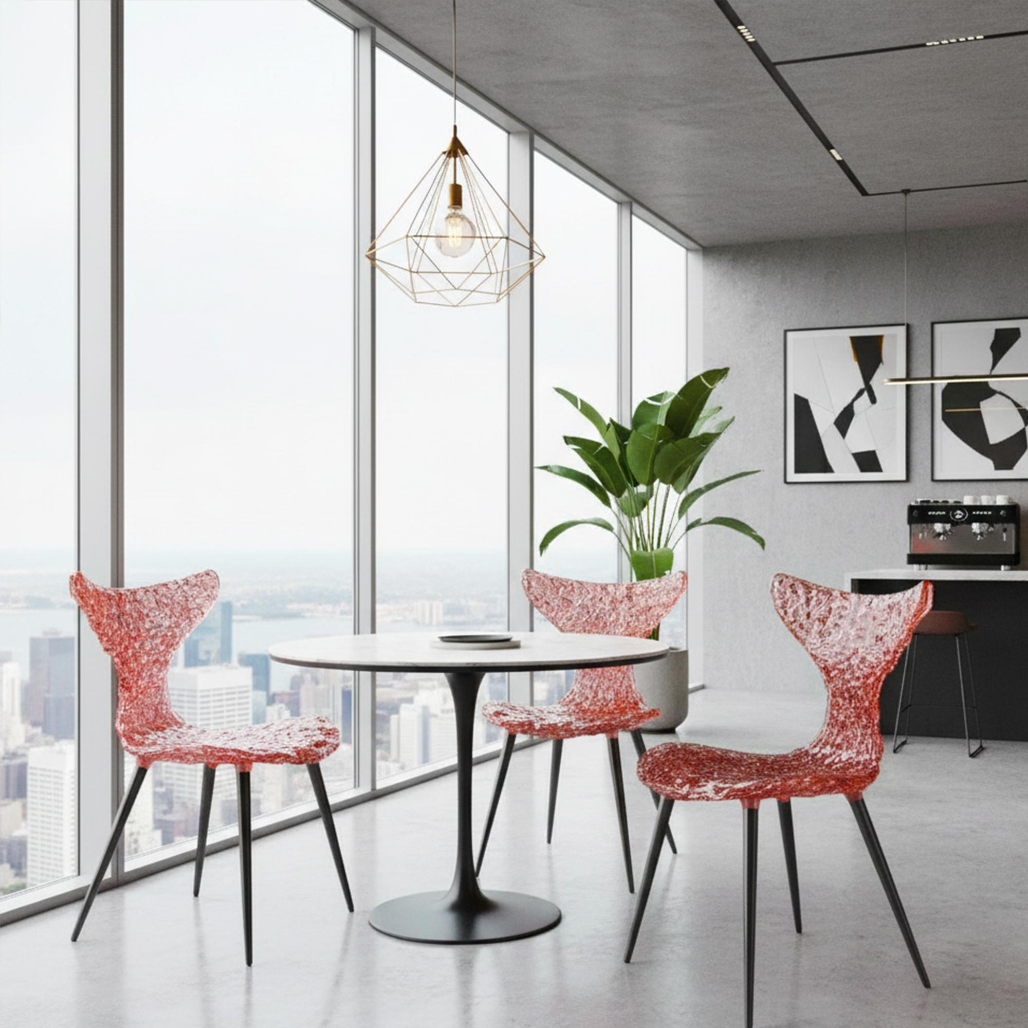 XXIe siècle et contemporain Chaise innovante - Design am-Light avec des reflets de lumière et des options de couleurs audacieuses en vente