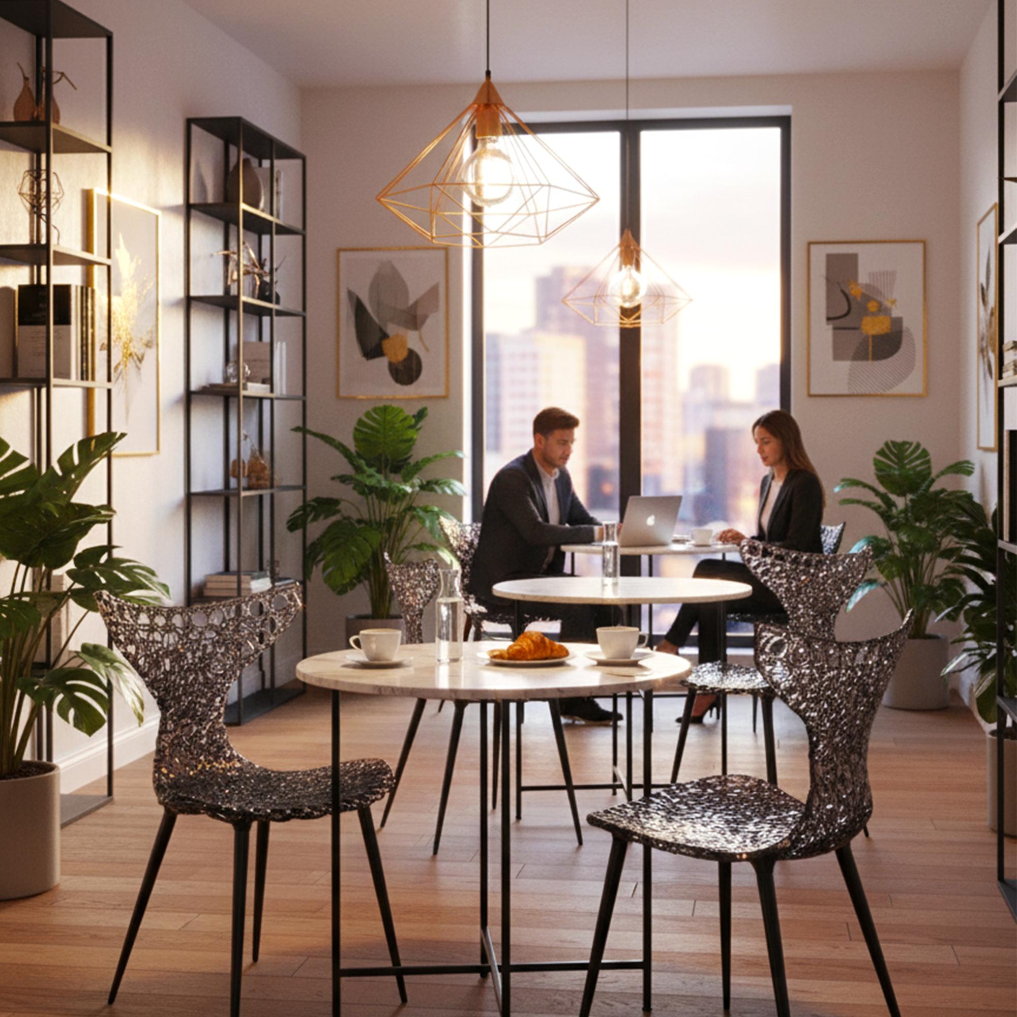 Innovativer Stuhl - Fließendes Design mit Lichtreflexen und kräftigen Farboptionen (21. Jahrhundert und zeitgenössisch) im Angebot