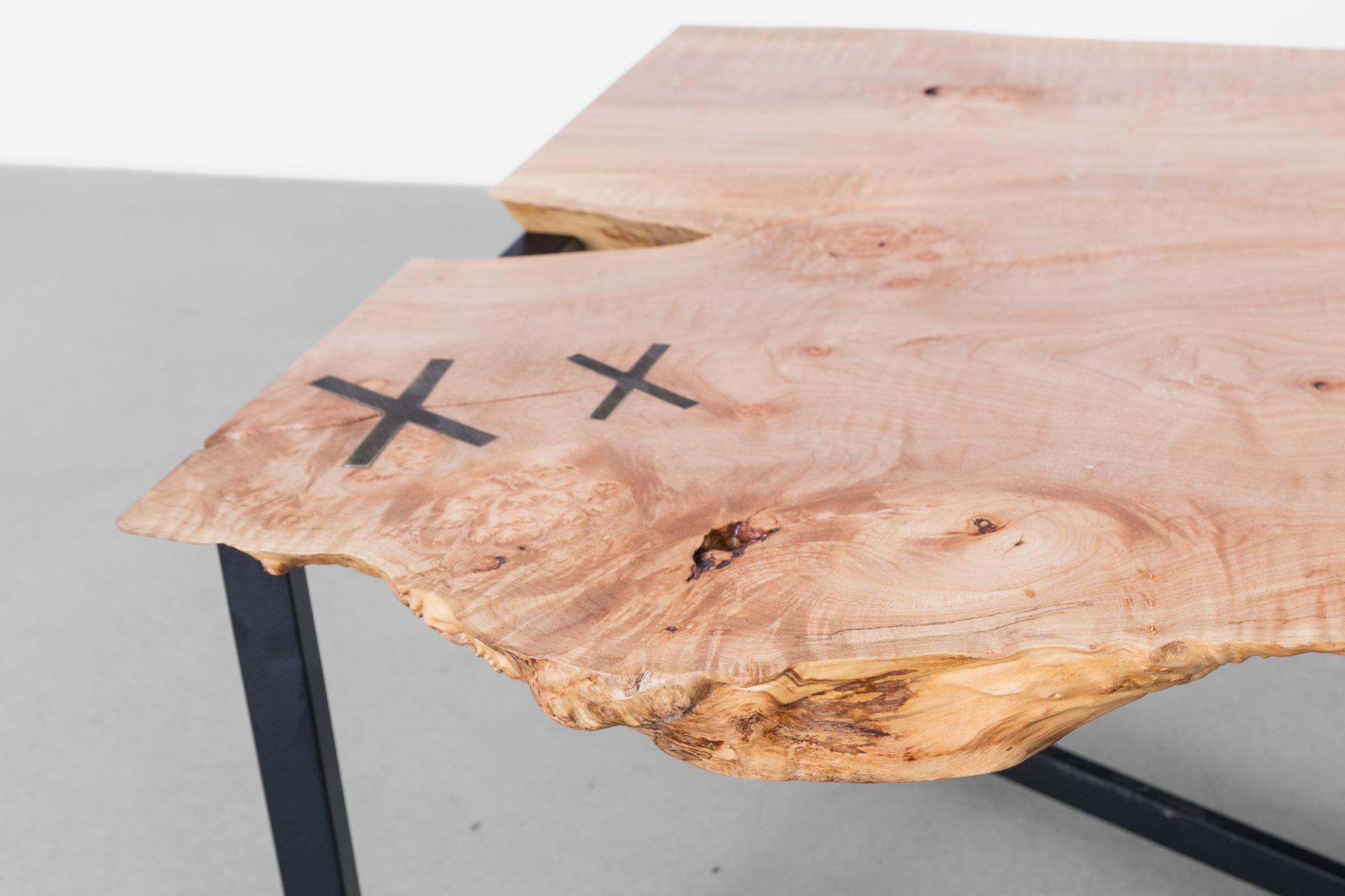 Contemporary Stitch Y Coffee Table For Sale