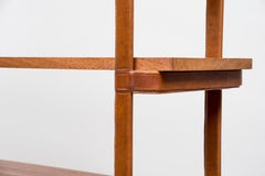 Estanterías de cuero cosidas para libros de Jacques Adnet