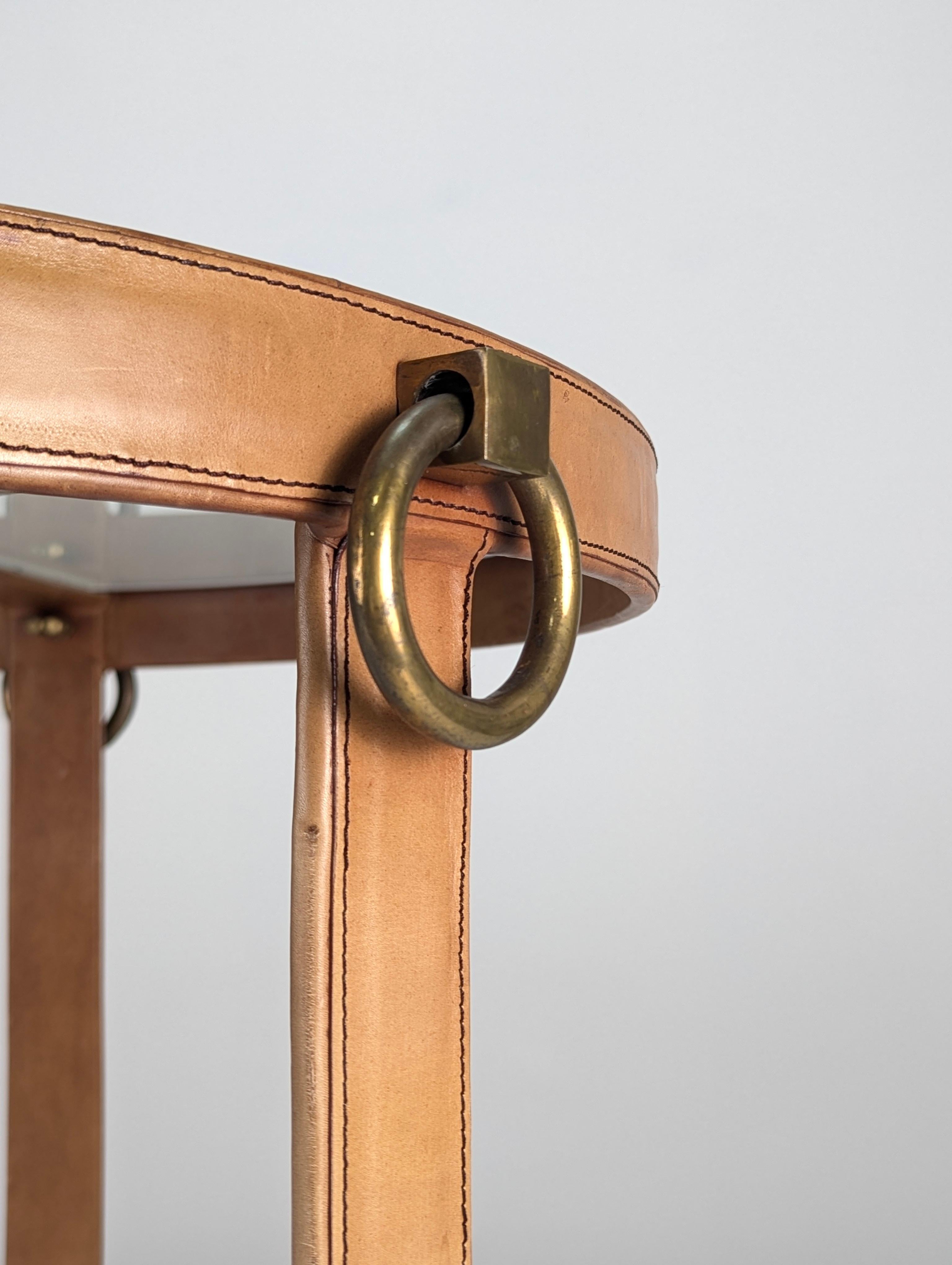 Table basse cousue dans le style de Jacques Adnet Bon état - En vente à Benalmadena, ES