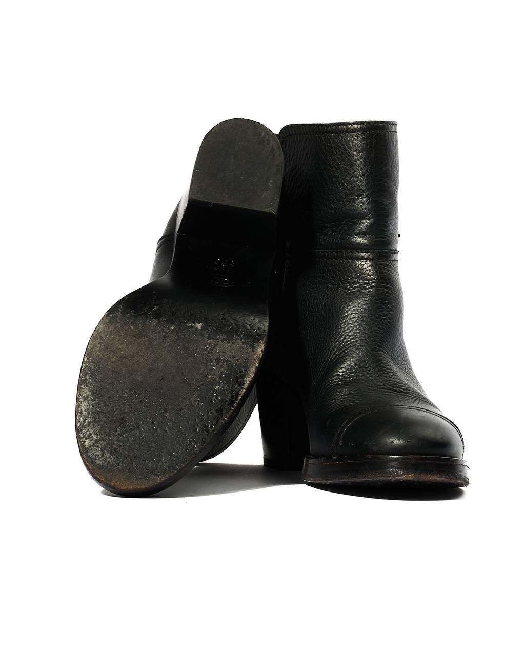 Stivaletto Chanel CC Logo Nero For Sale 4