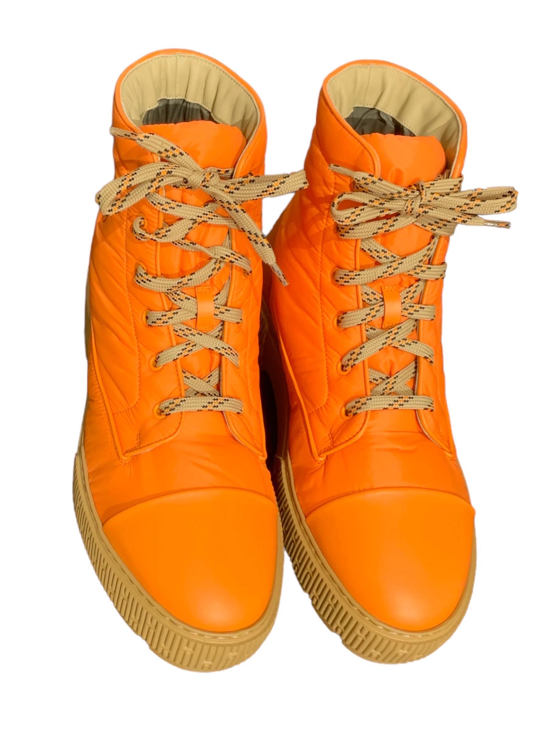 Stivali Hermes Fresh Ankle Arancio For Sale 1