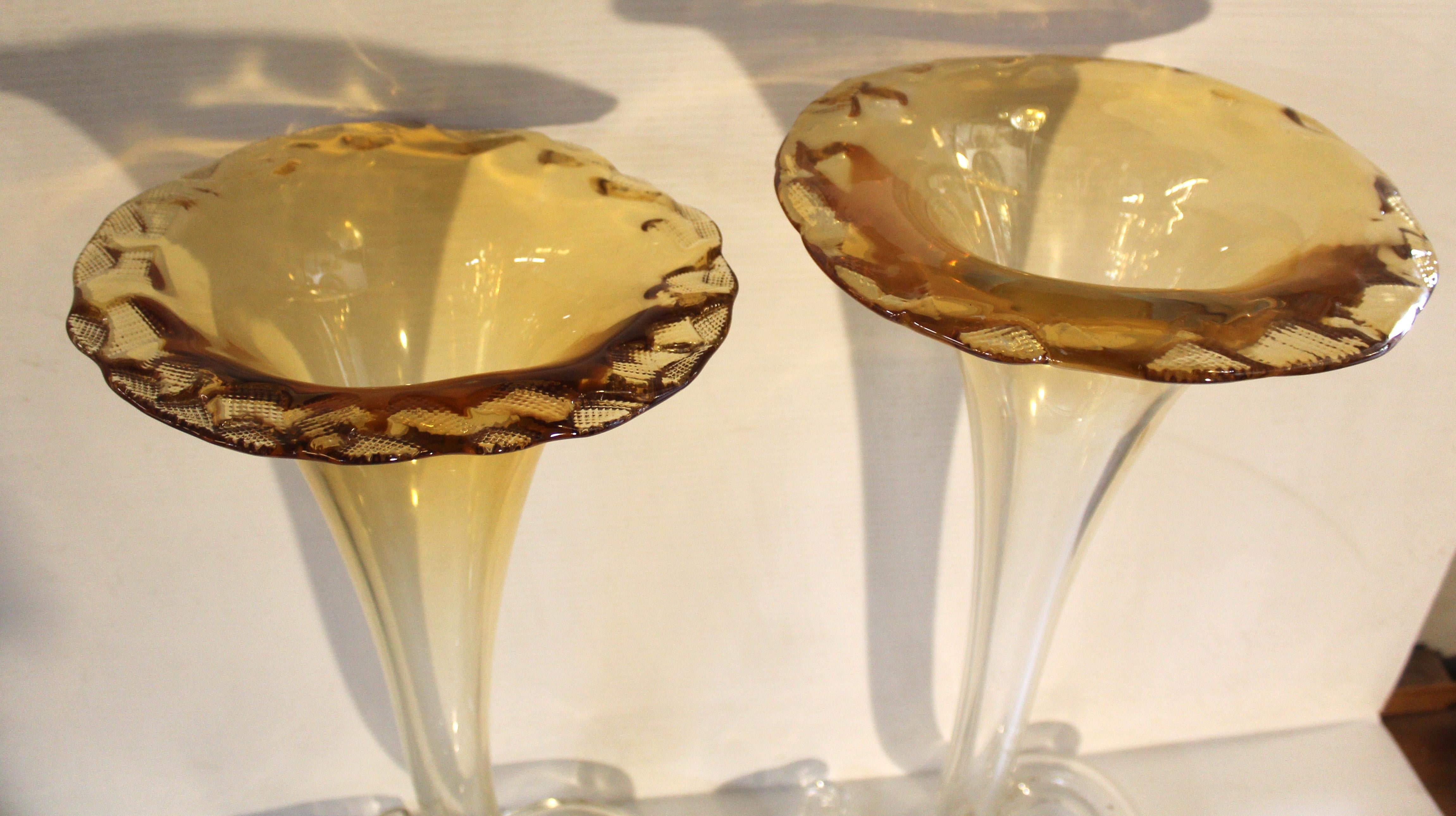Vases trompette de Pino Signoretto Bon état - En vente à Brooklyn, NY
