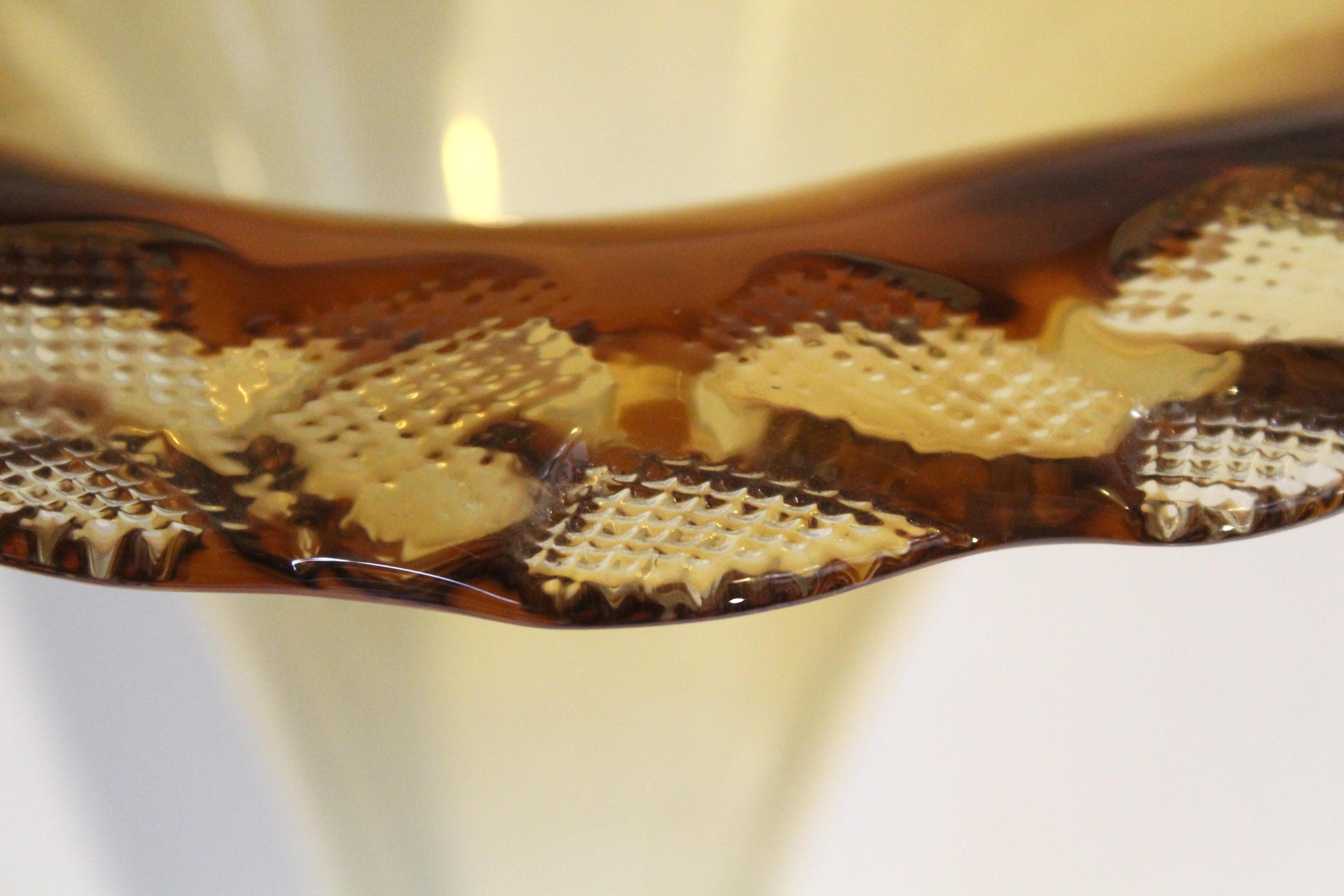 Verre brun Vases trompette de Pino Signoretto en vente