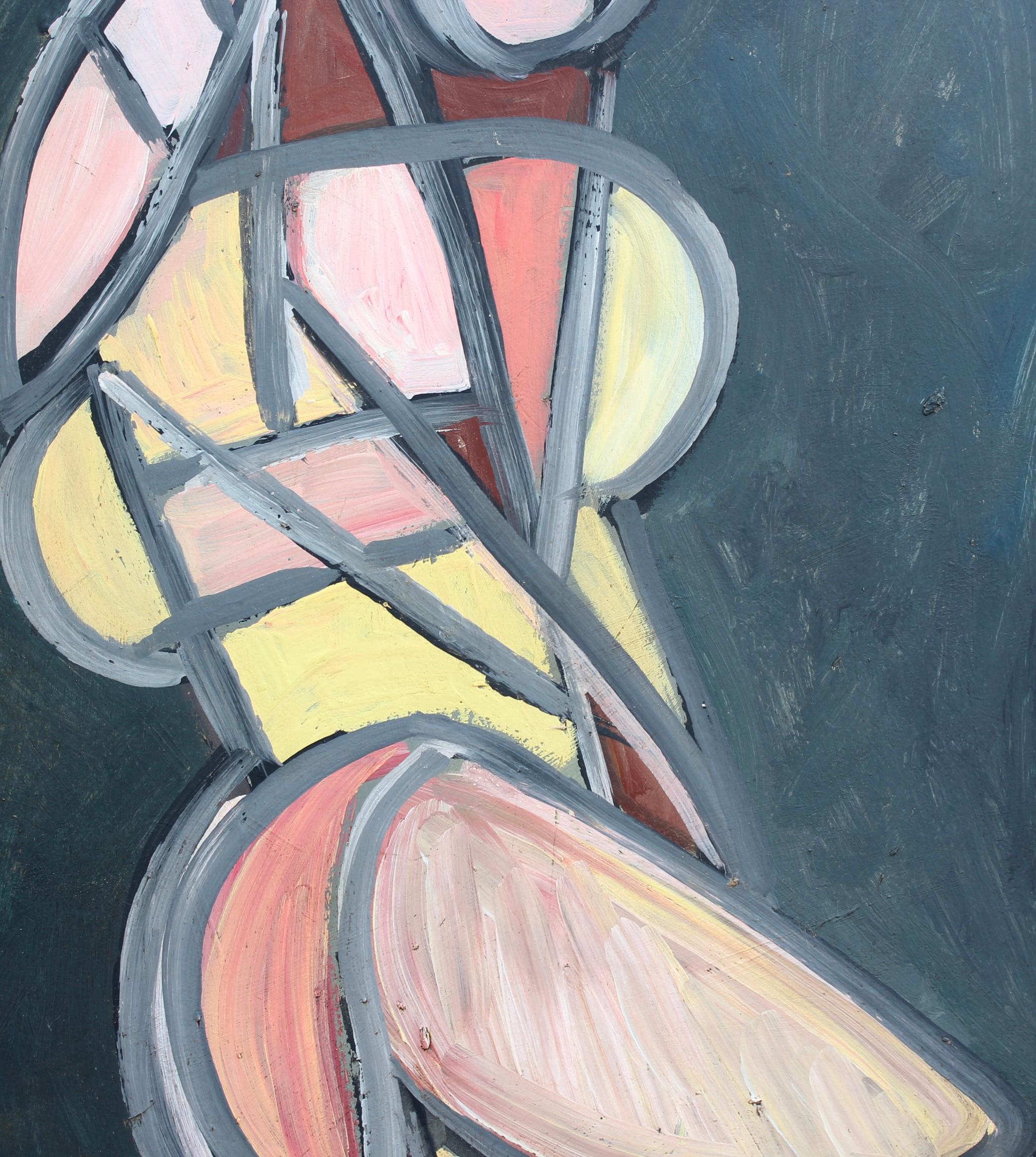 Abstract Prism: Radiant Cubist Figure For Sale 3