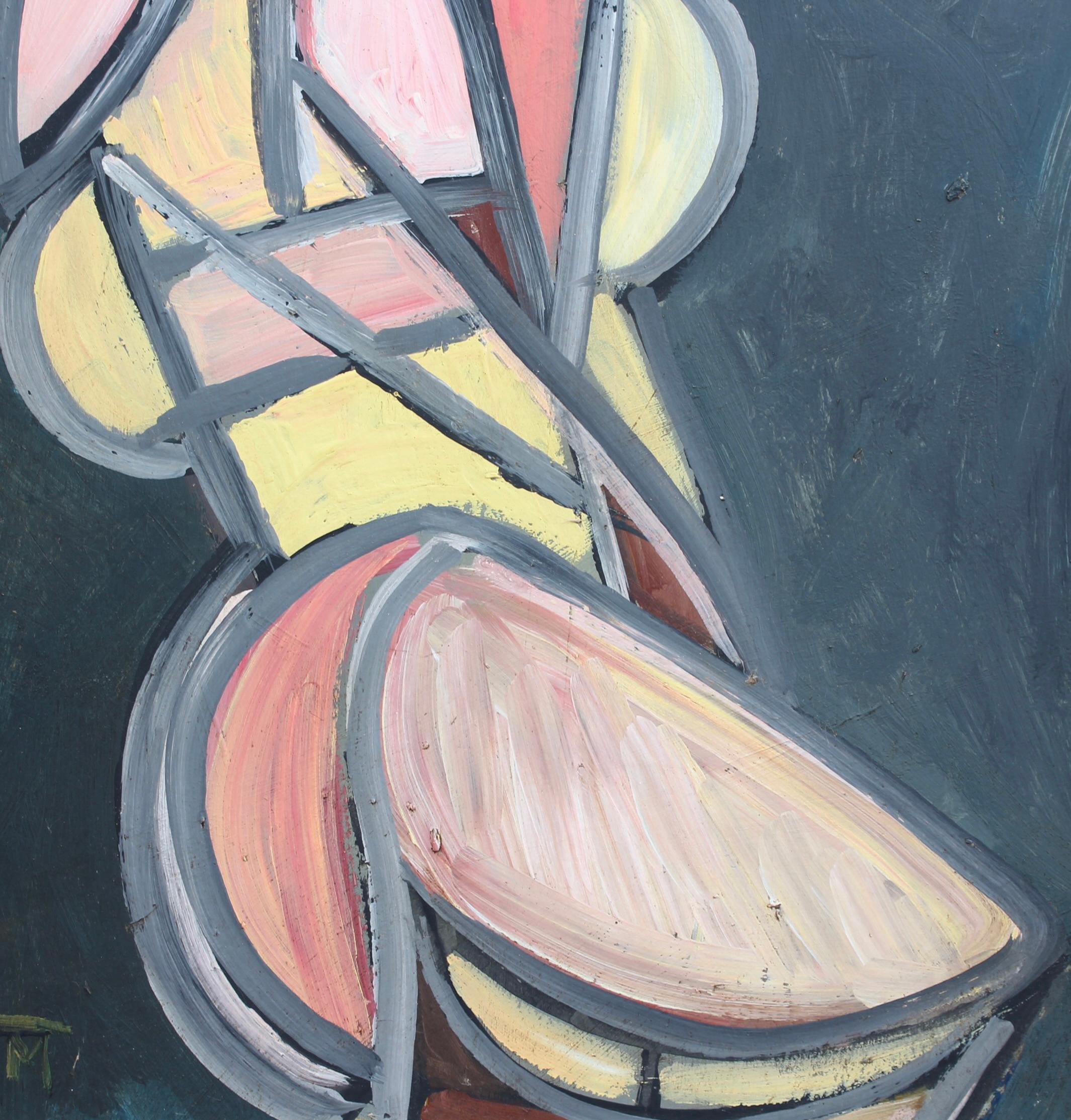 Abstract Prism: Radiant Cubist Figure For Sale 4