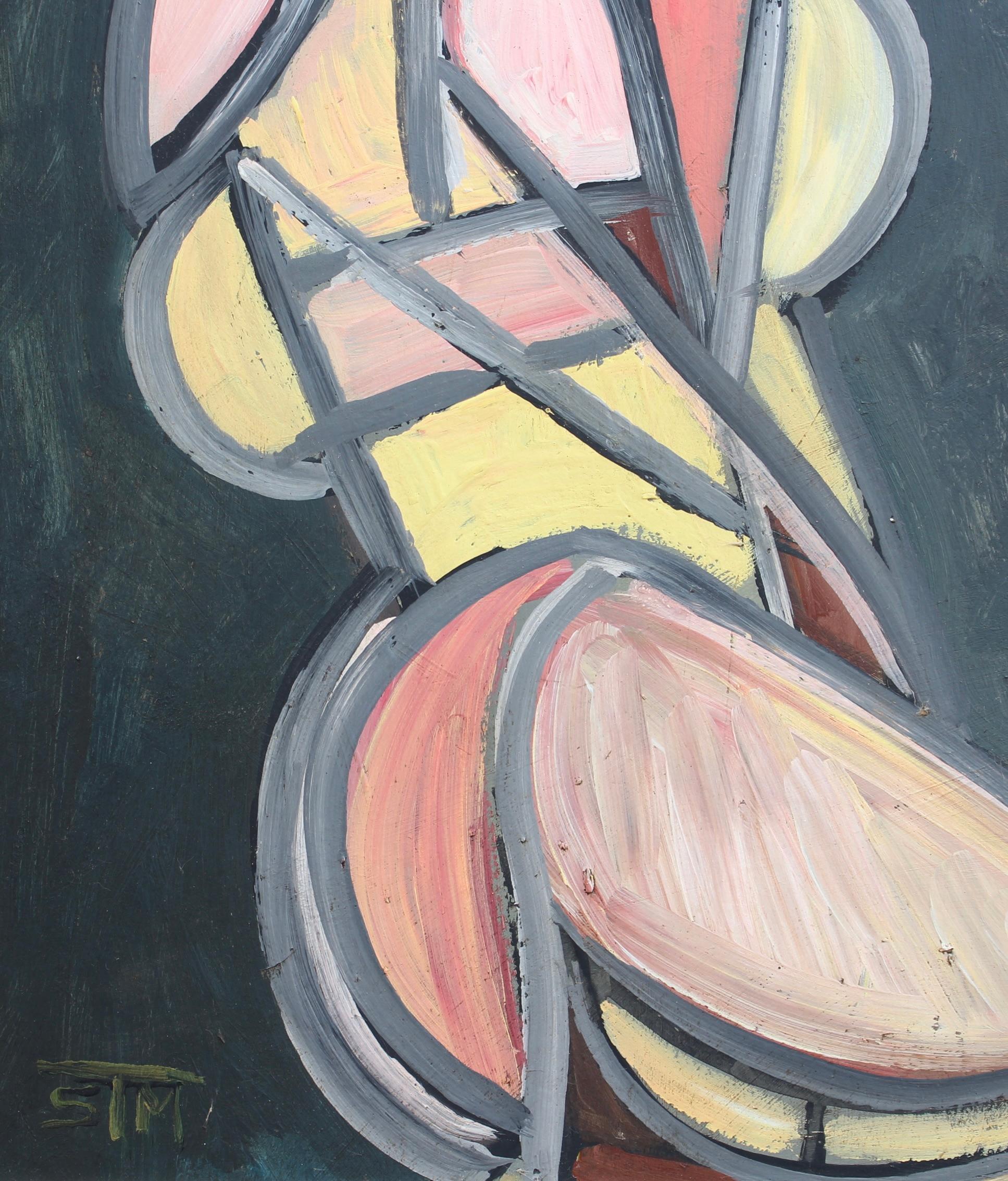 Abstract Prism: Radiant Cubist Figure For Sale 5