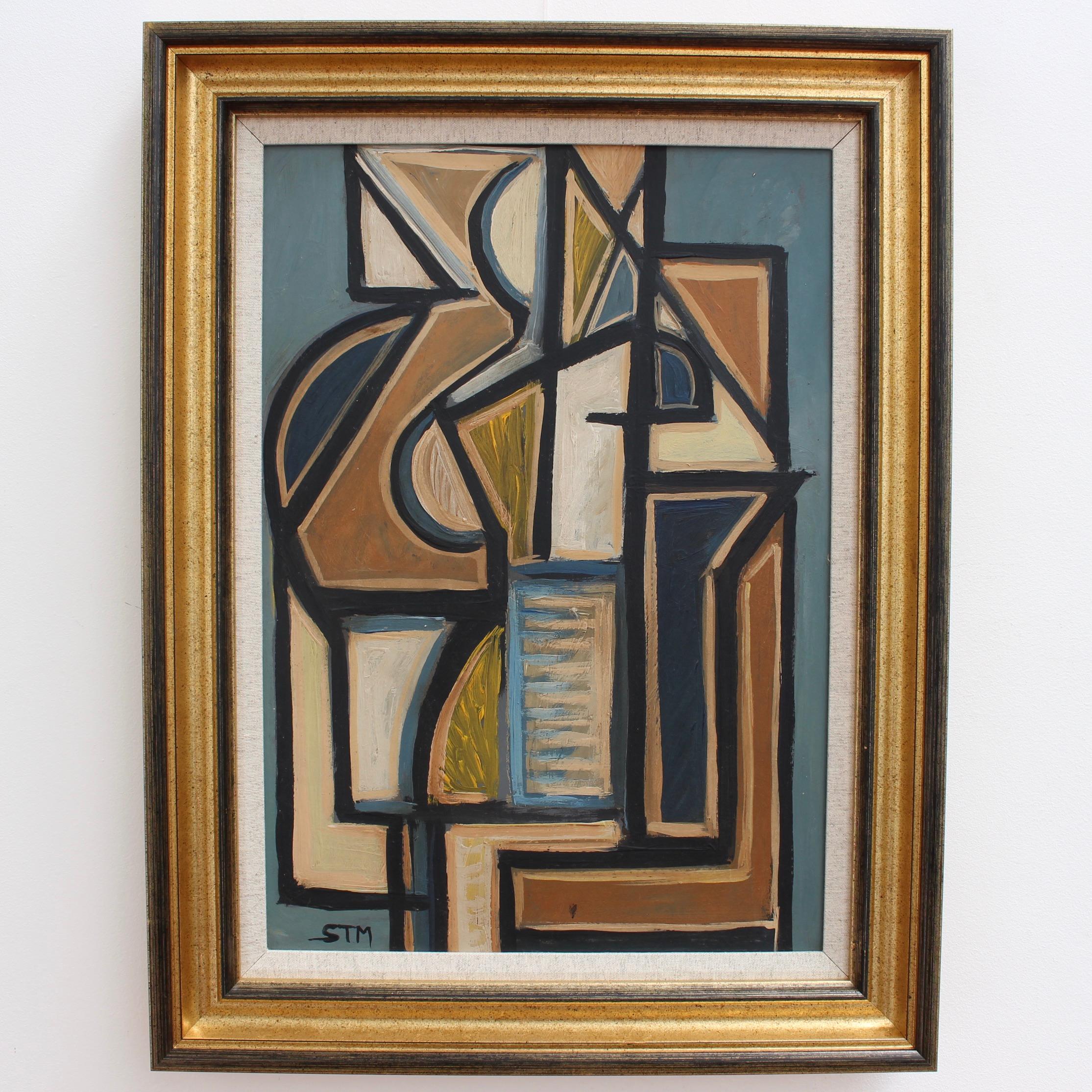 Cubist Composition in Colour - Painting by STM