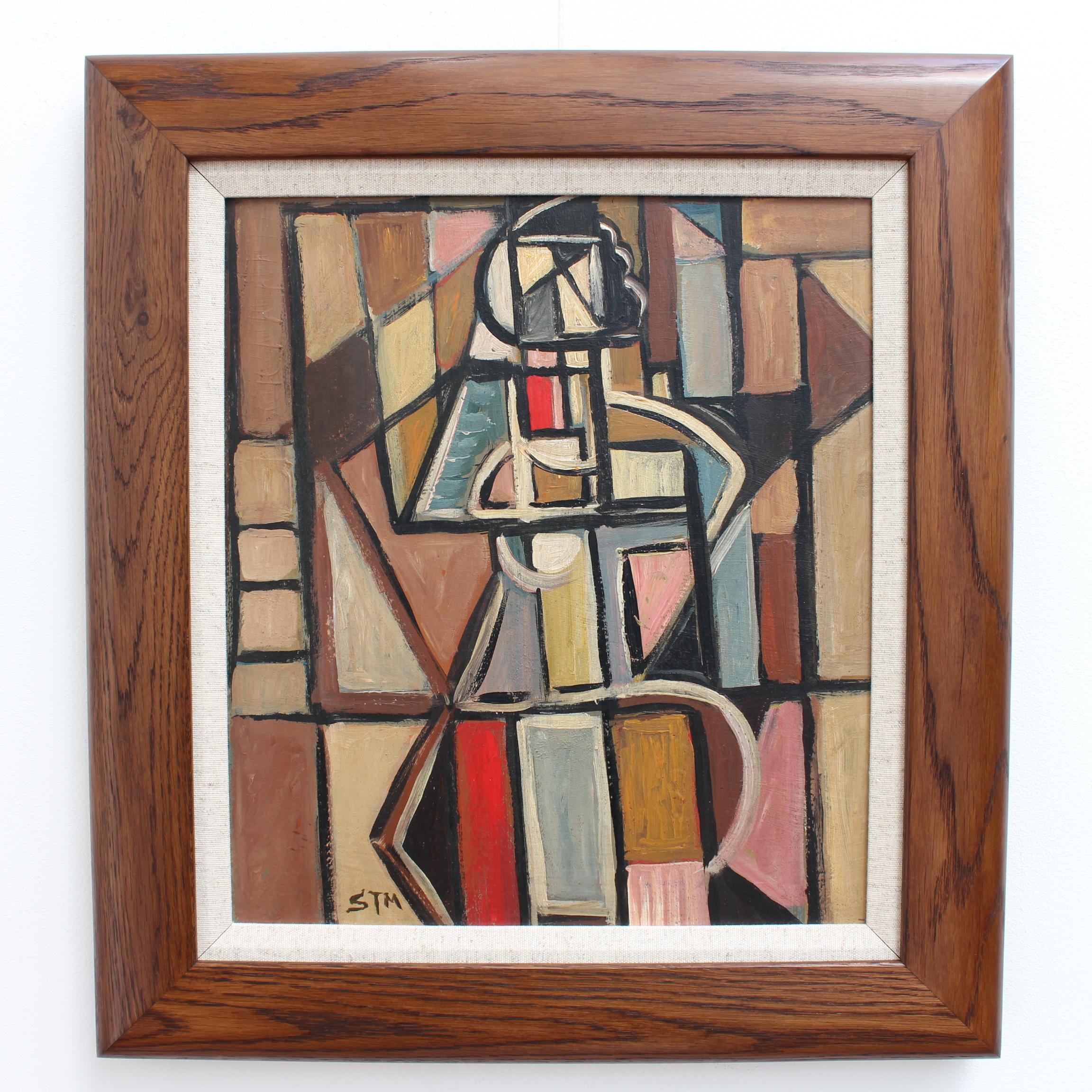 Cubist Figure 1  - Painting by STM