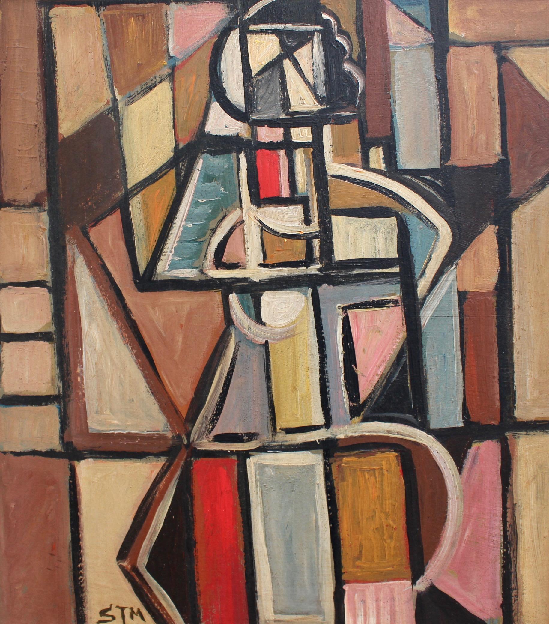 STM Portrait Painting - Cubist Figure 1 