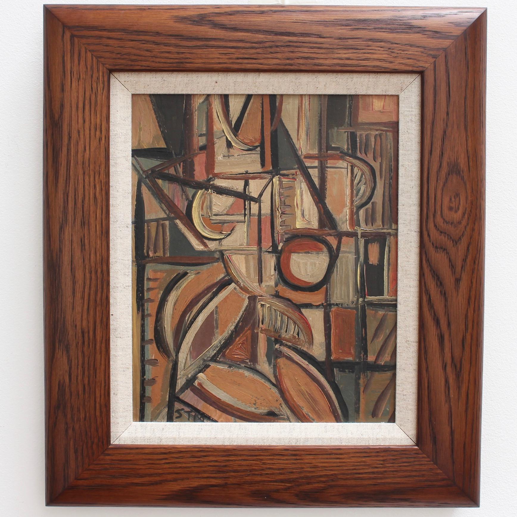 Cubist Figure - Painting by STM