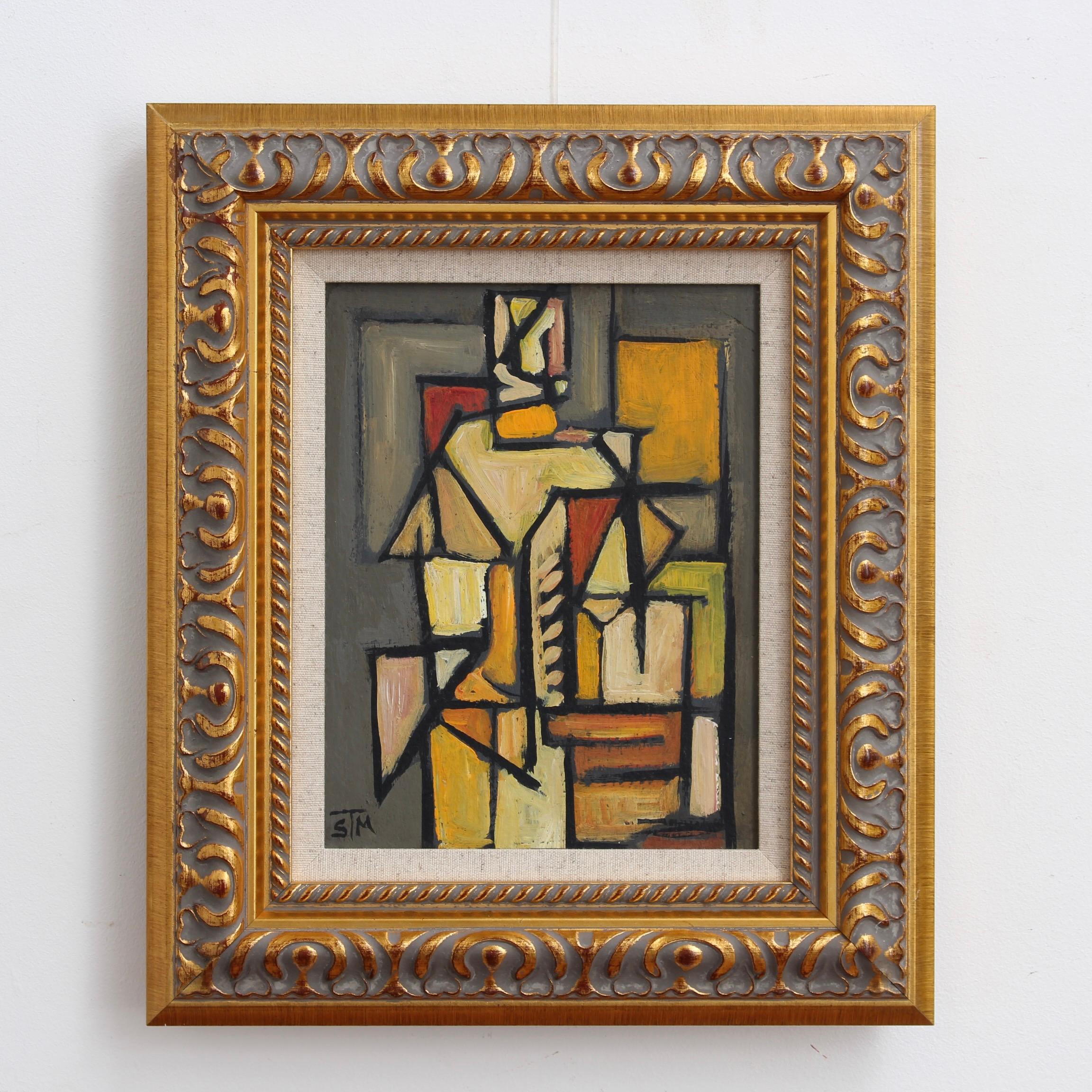 Cubist Figure - Painting by STM