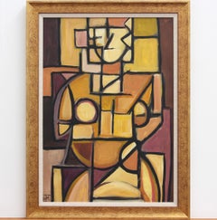 Vintage Cubist Figure
