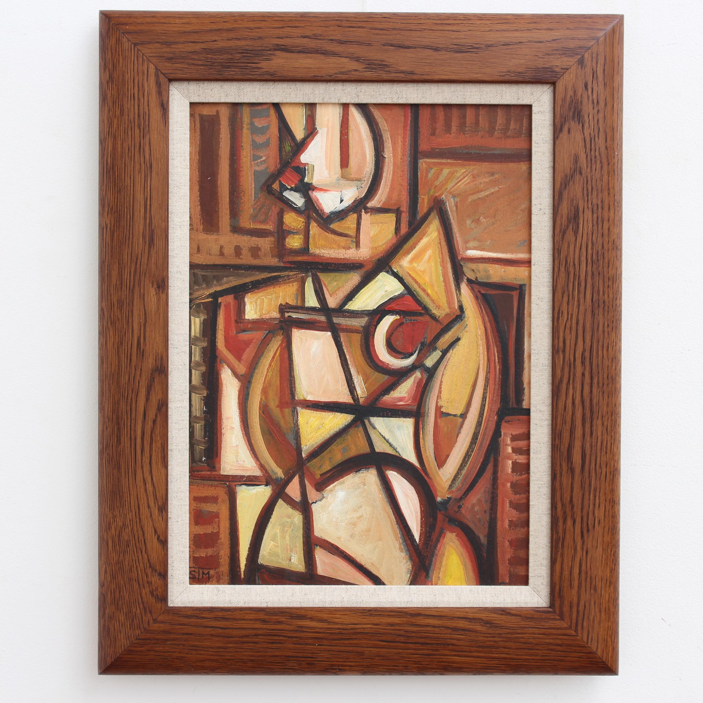 Cubist Silhouette - Painting by STM