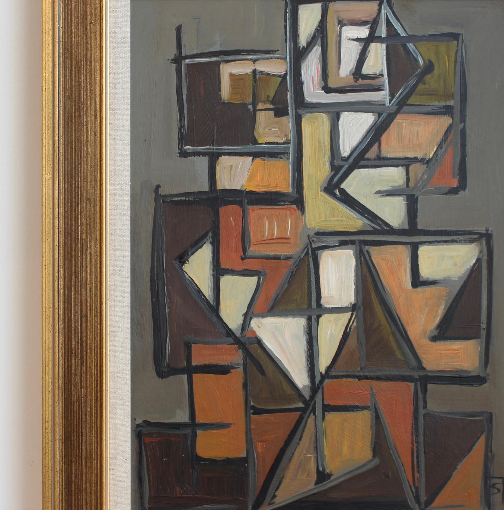 Echoes of the Avantgarde: Mid-Century Visions IV (Kubismus), Painting, von STM