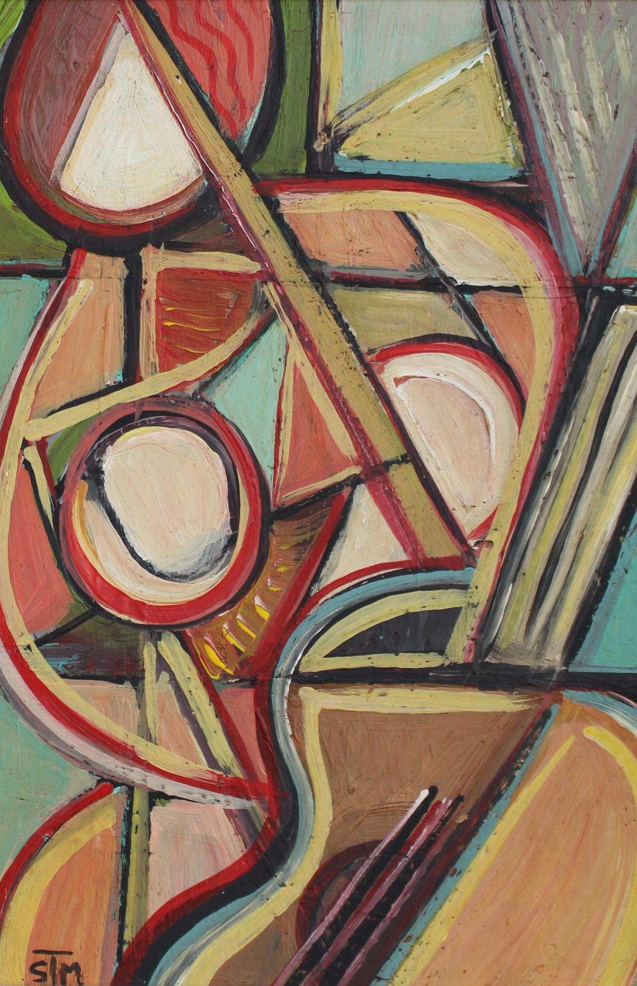 Echoes of the Avant-Garde: Mid-Century Visions VI - Cubist Painting by STM