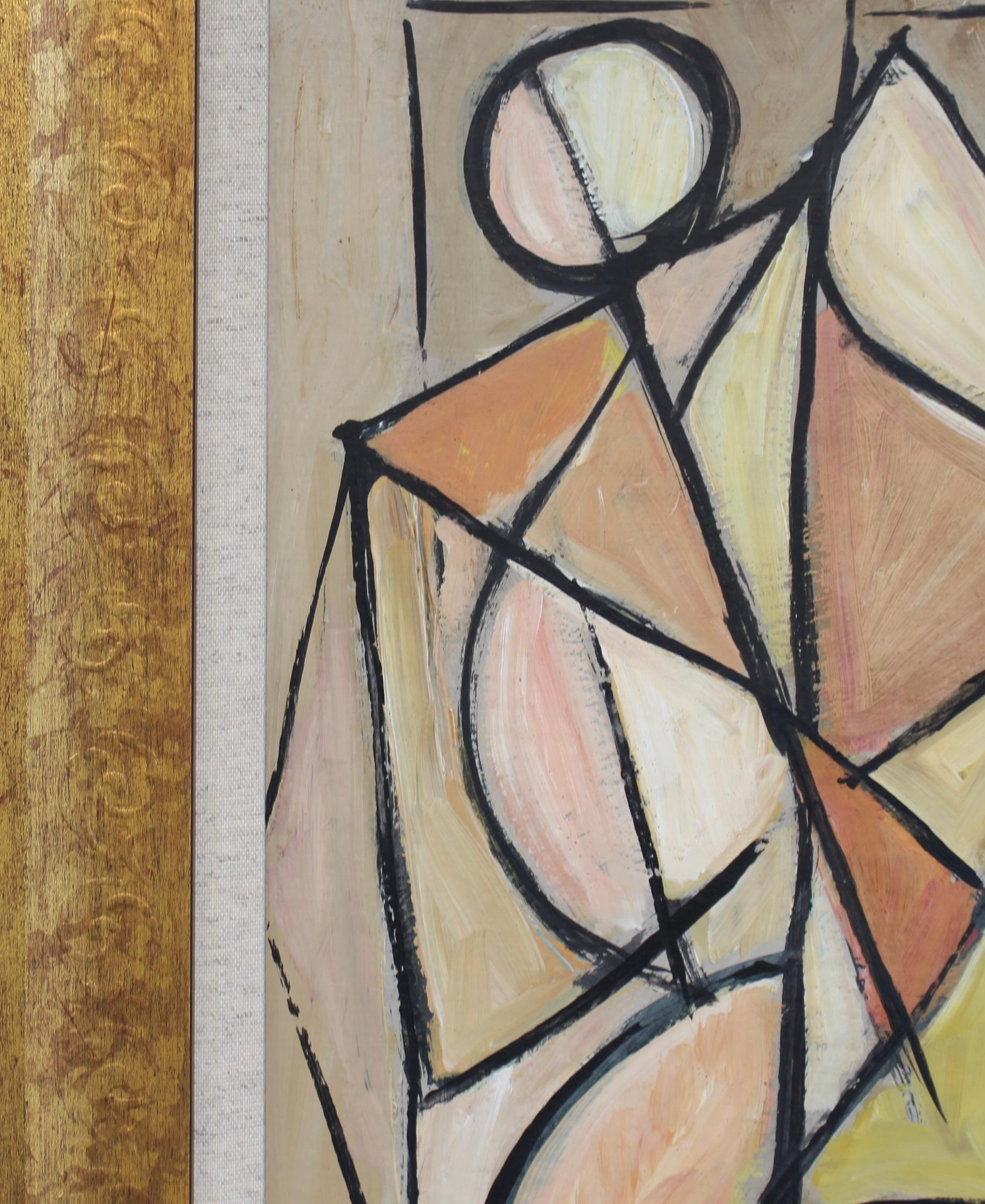 Echoes of the Avant-Garde: Mid-Century Visions X - Cubist Painting by STM