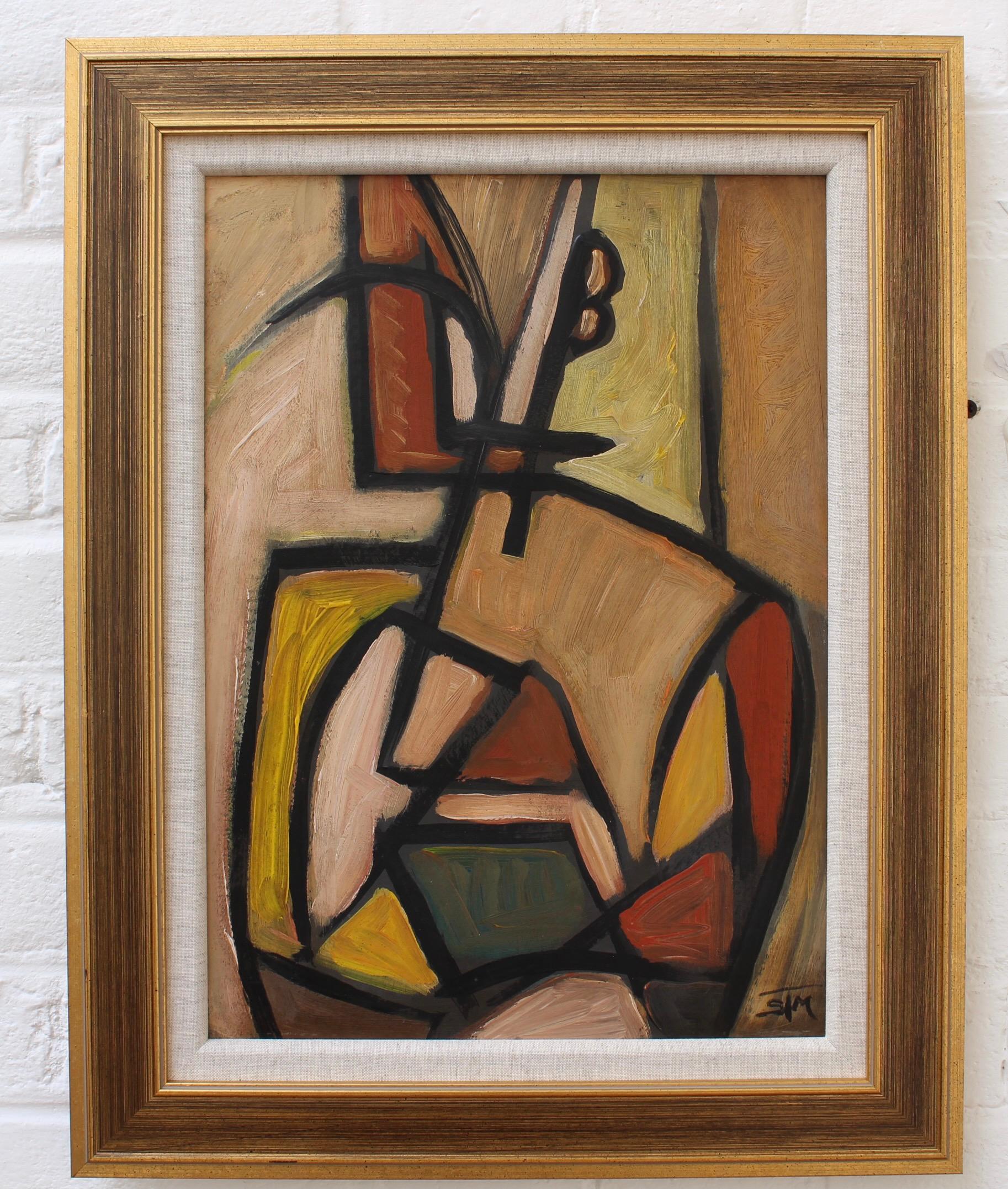 Figure in the Mirror - Painting by STM