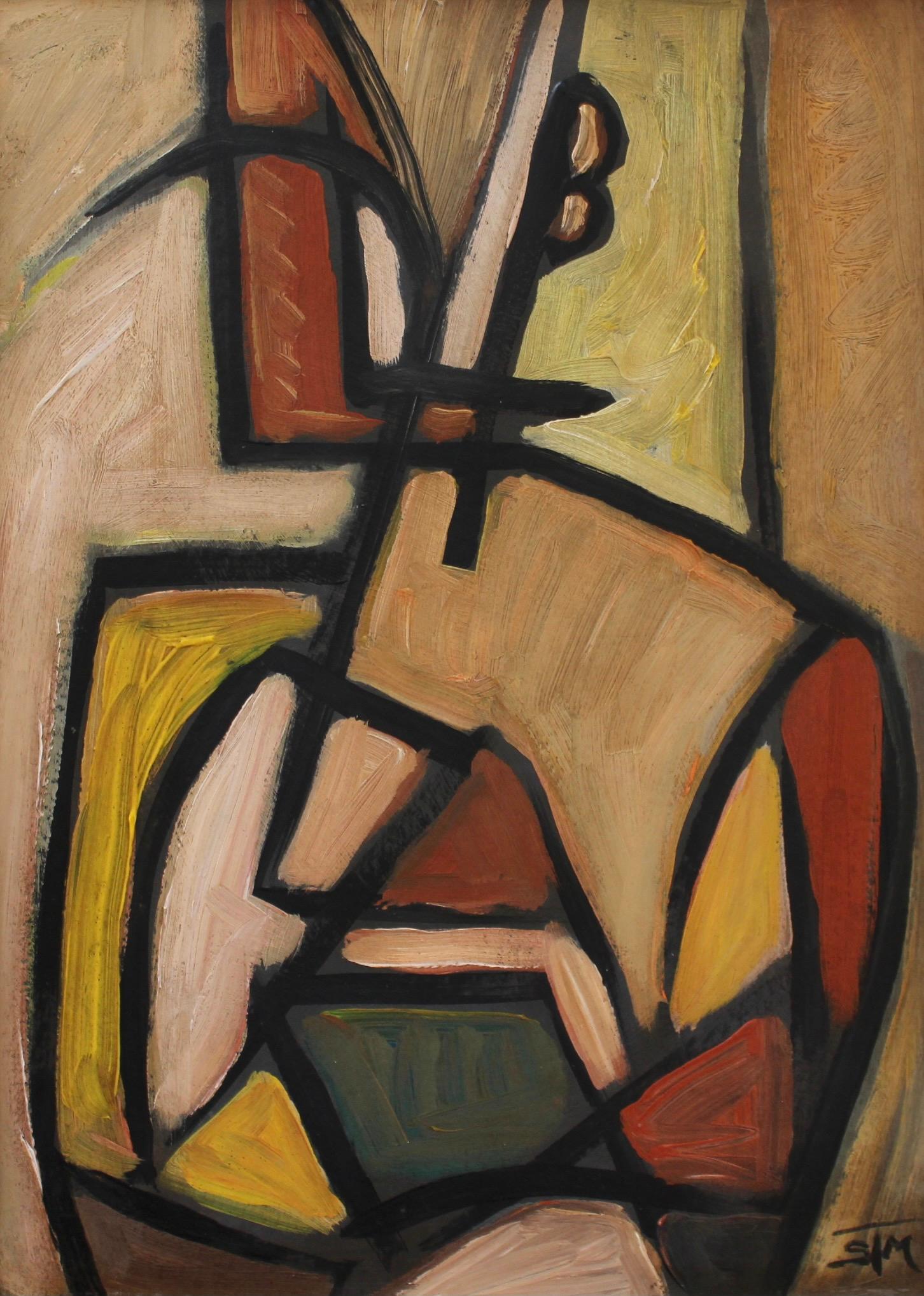 STM Abstract Painting - Figure in the Mirror