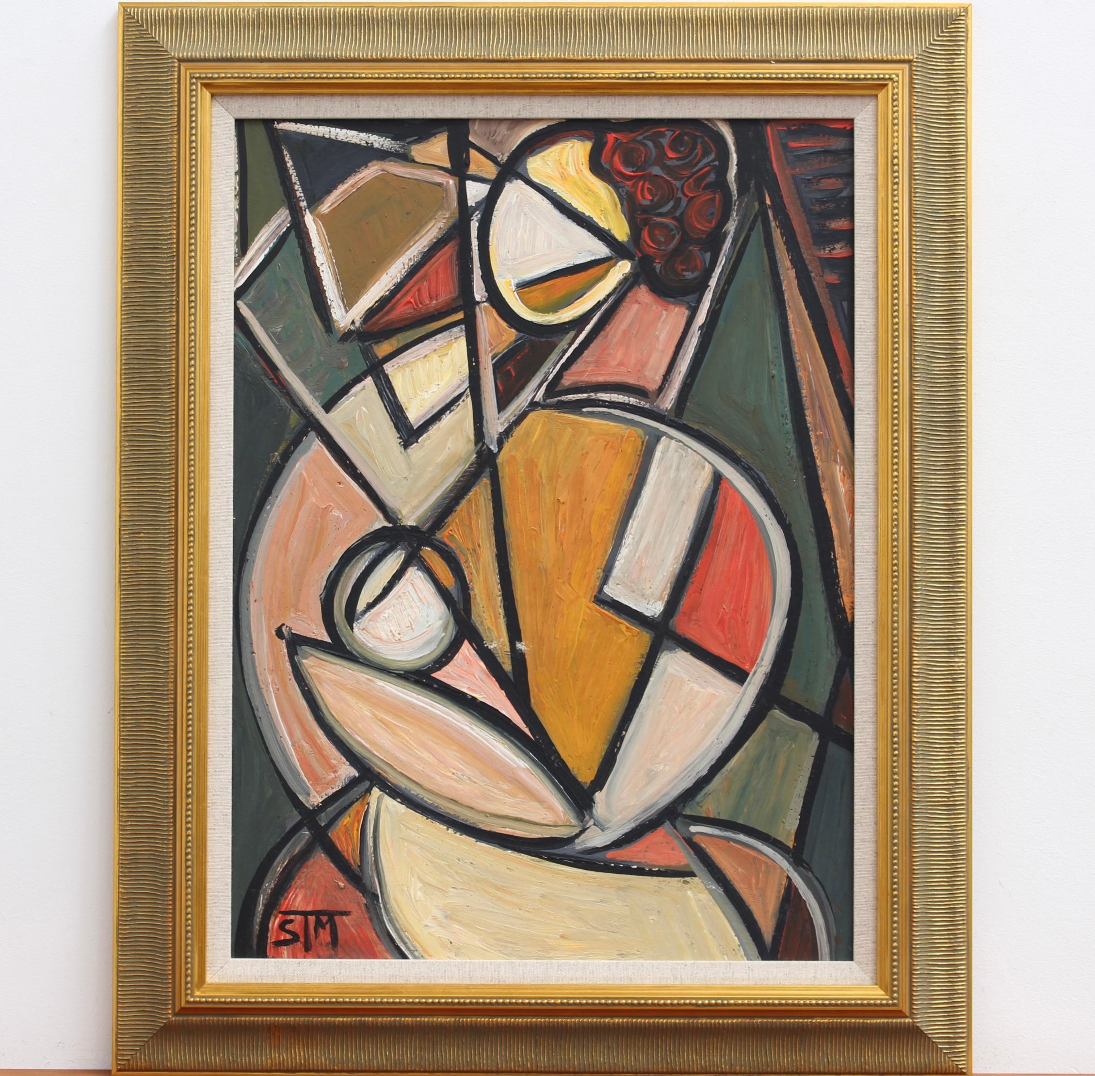 Mother with Child - Abstract Painting by STM