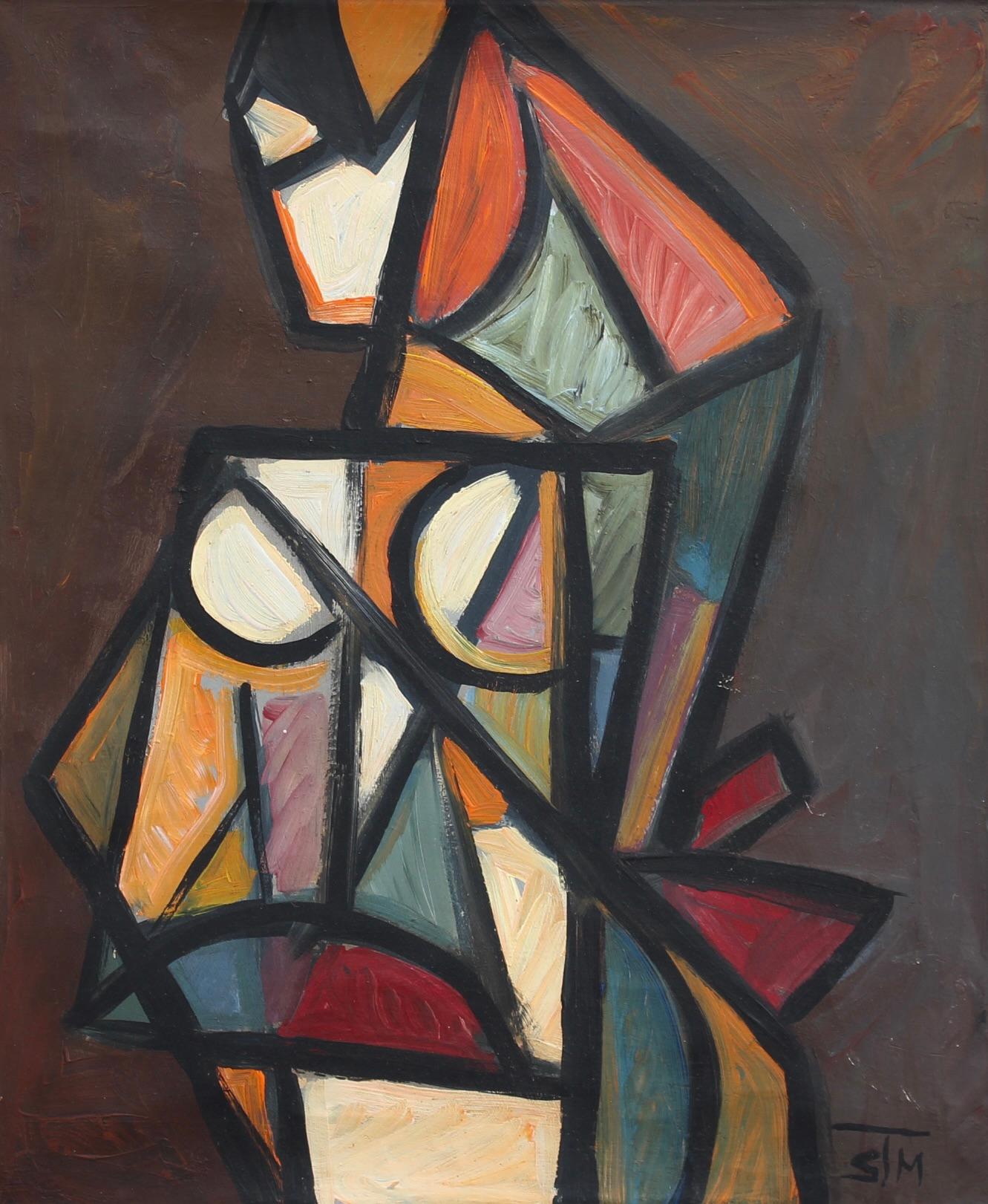 STM Abstract Painting - Portrait of a Cubist Woman