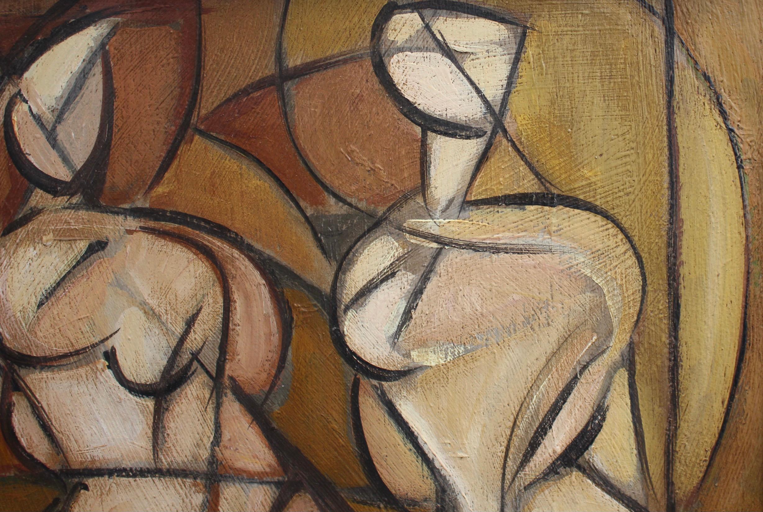 Posing Nudes - Abstract Painting by STM