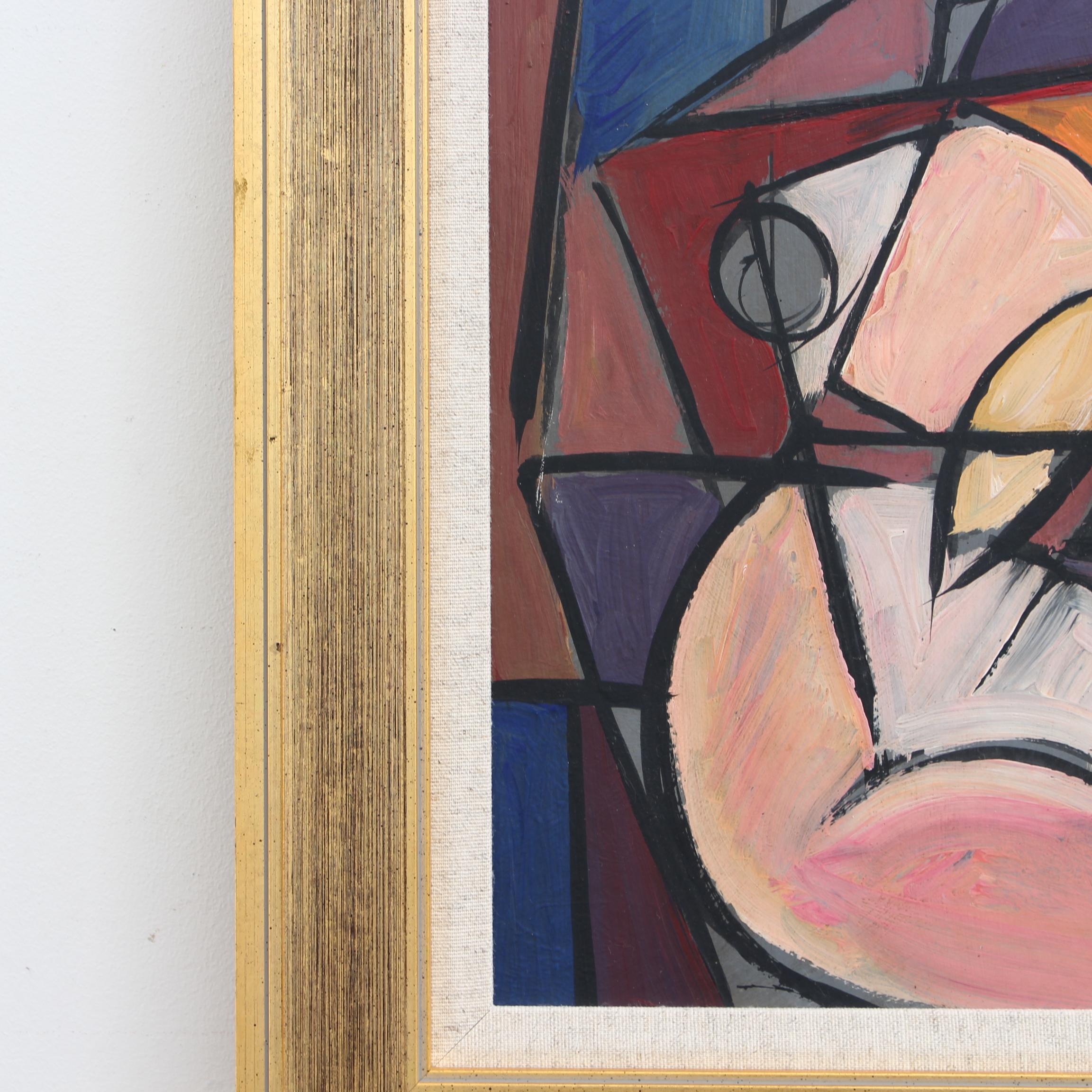 Radiant Reflections: Cubist Portrait of a Woman 7
