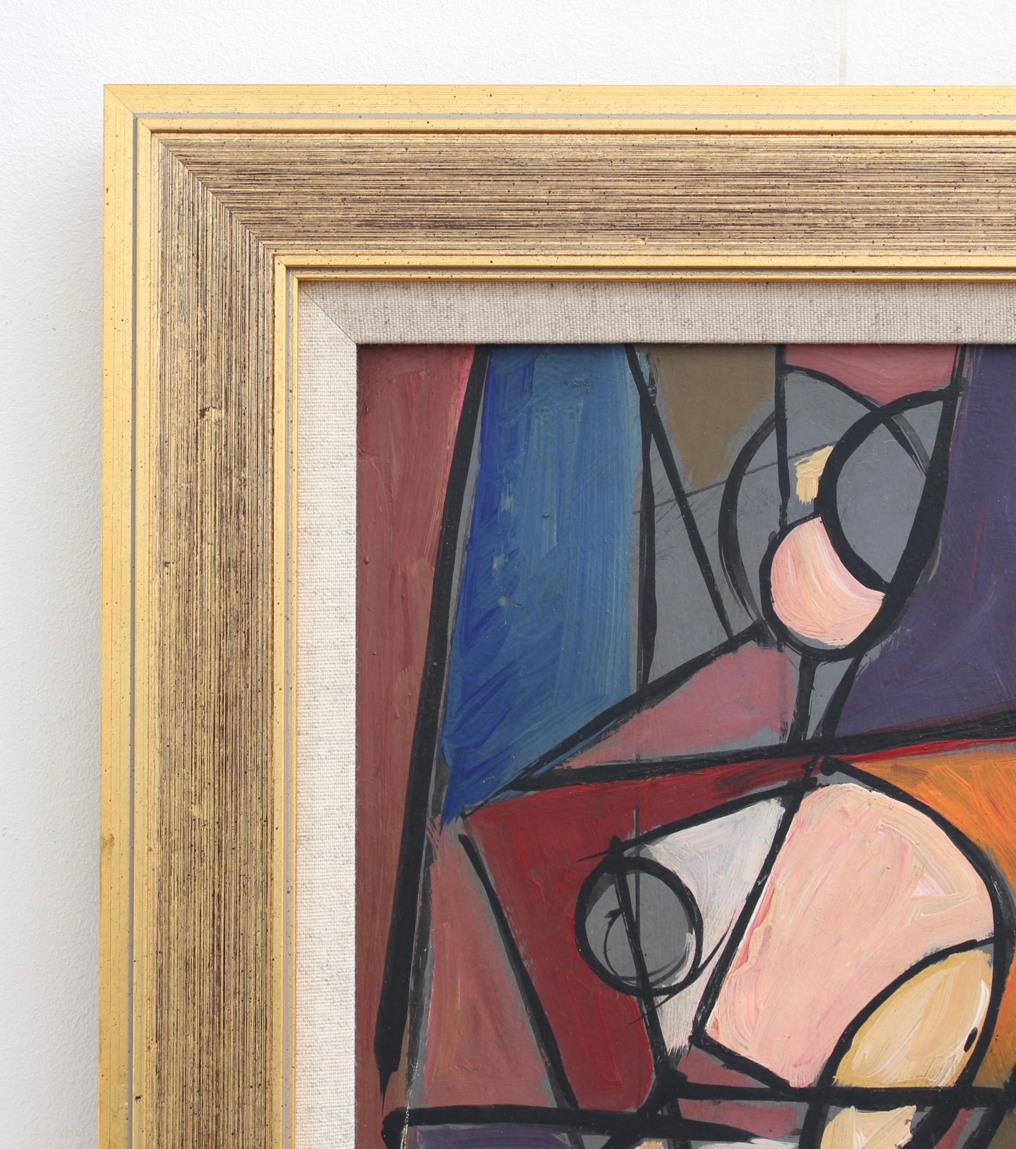 Radiant Reflections: Cubist Portrait of a Woman 1