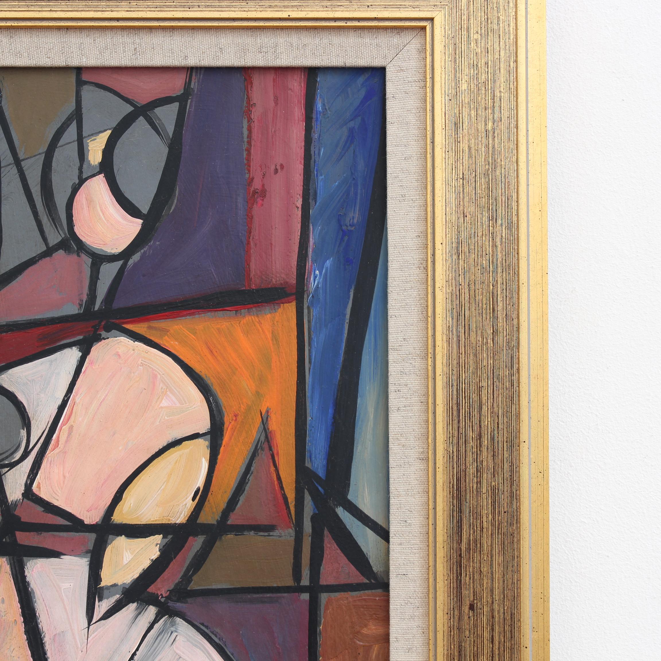 Radiant Reflections: Cubist Portrait of a Woman 4