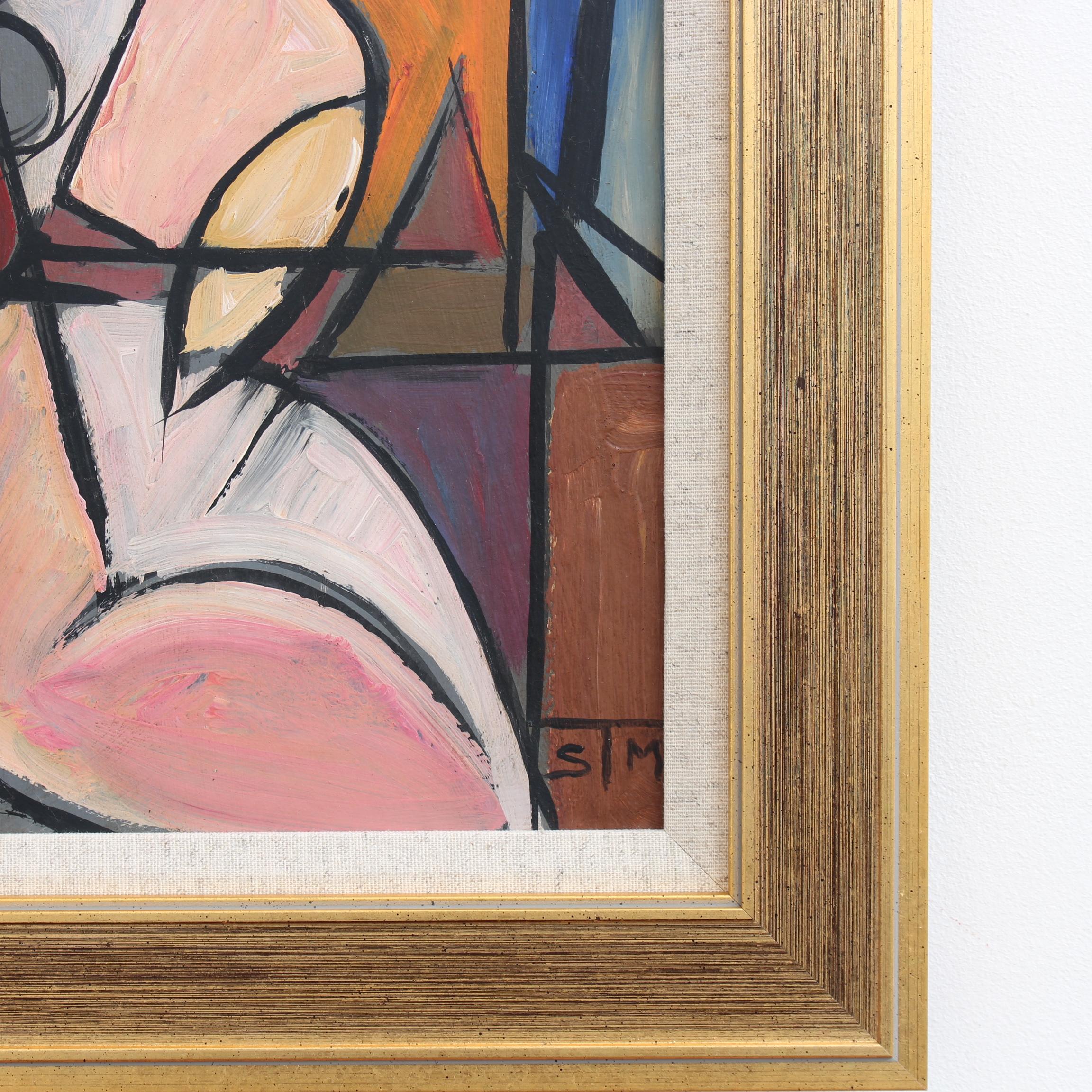 Radiant Reflections: Cubist Portrait of a Woman 5