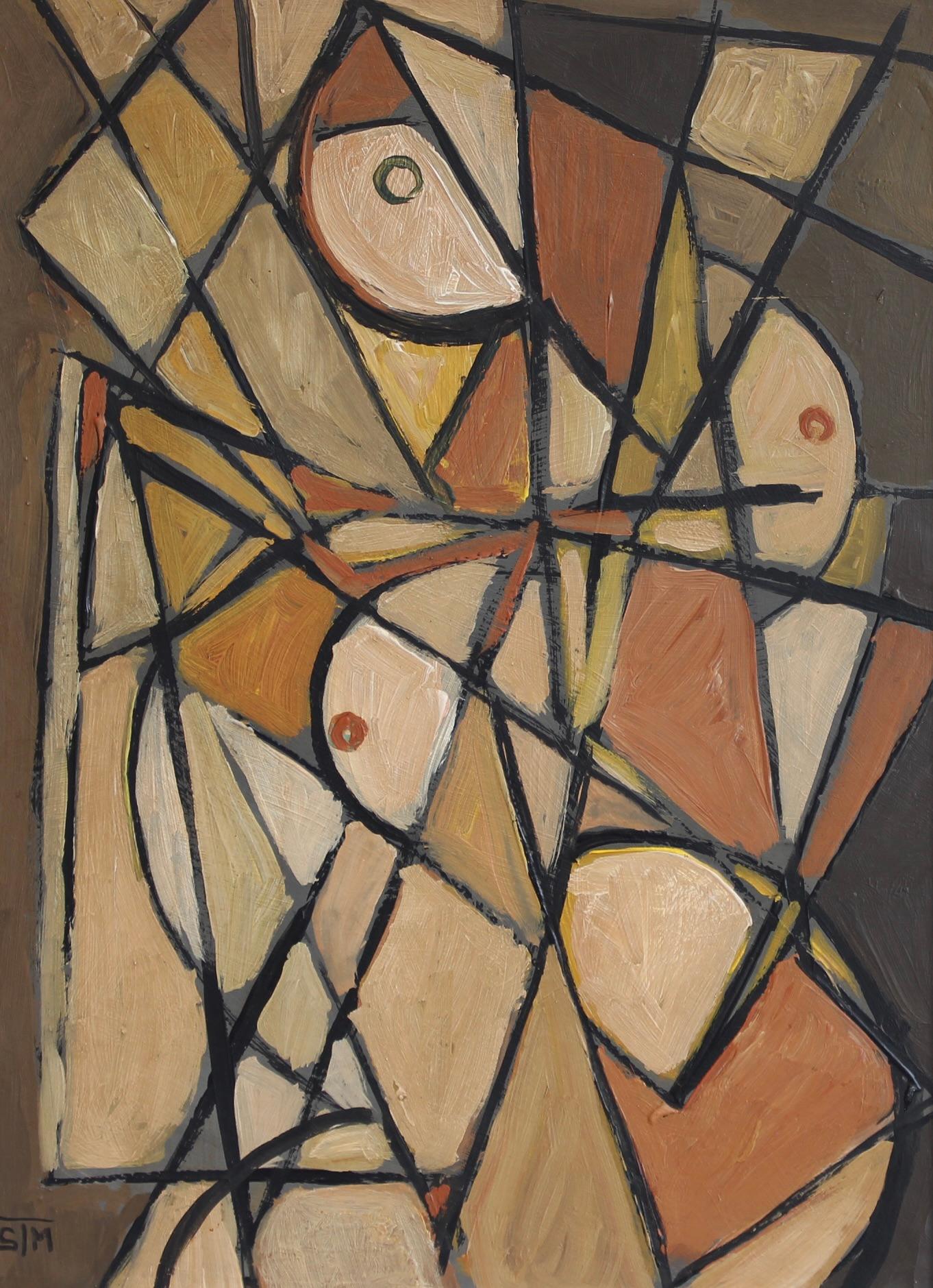 La serie Vanguardia nr. VII: Una colección de abstracciones europeas de posguerra - Painting de STM