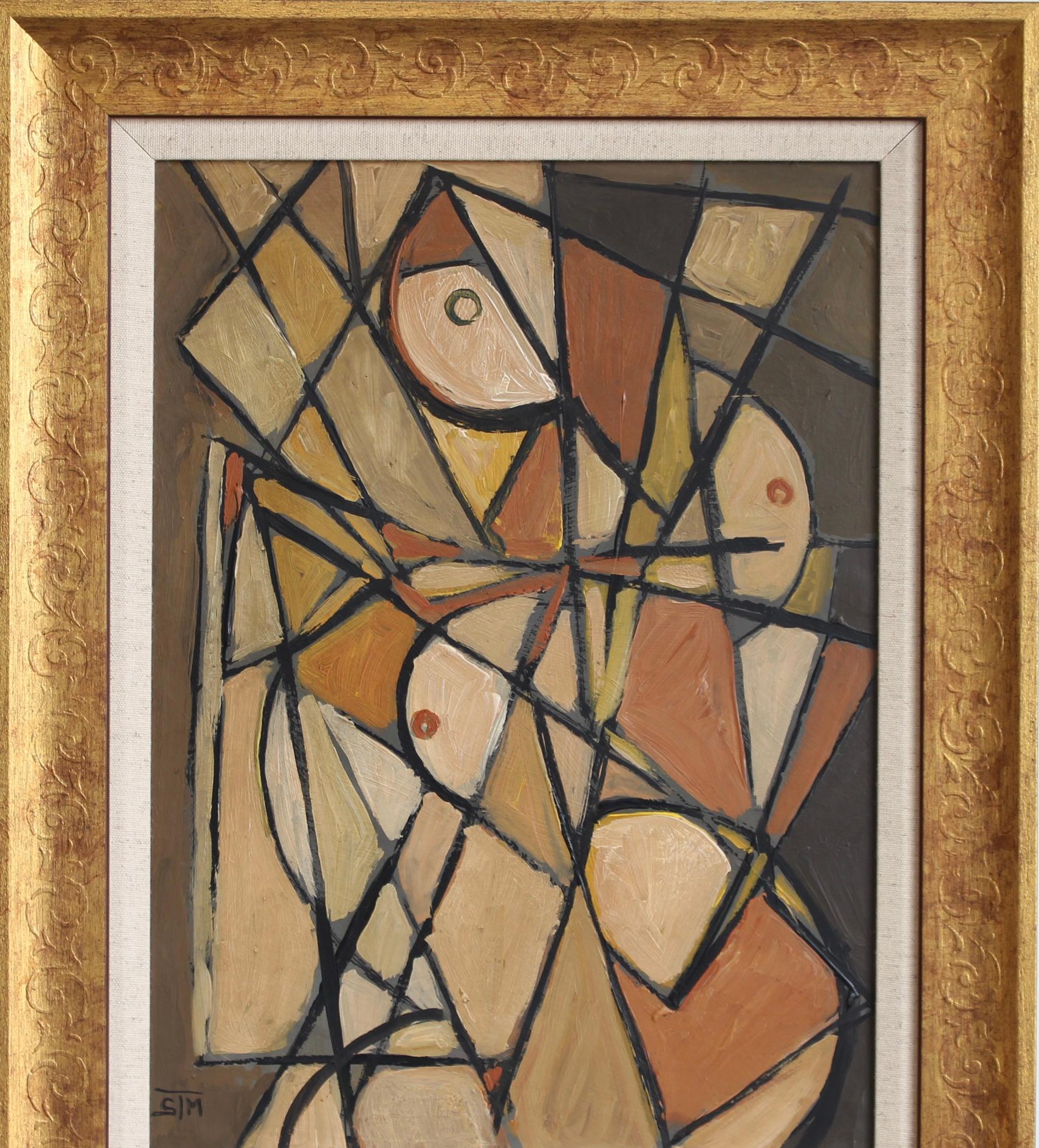 La serie Vanguardia nr. VII: Una colección de abstracciones europeas de posguerra - Painting Moderno de STM