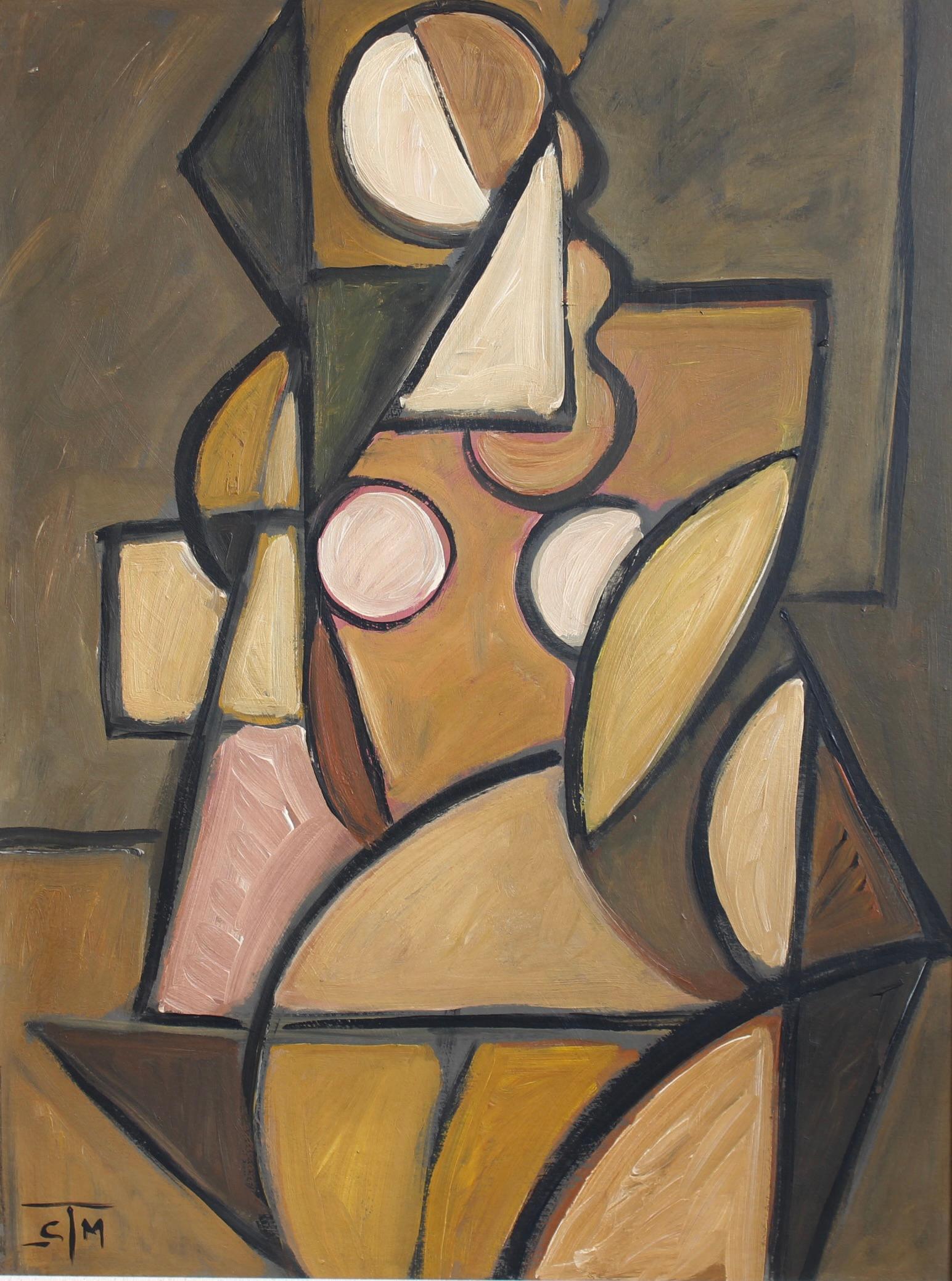 La serie Vanguardia nr. XI: Una colección de abstracciones europeas de posguerra - Painting de STM