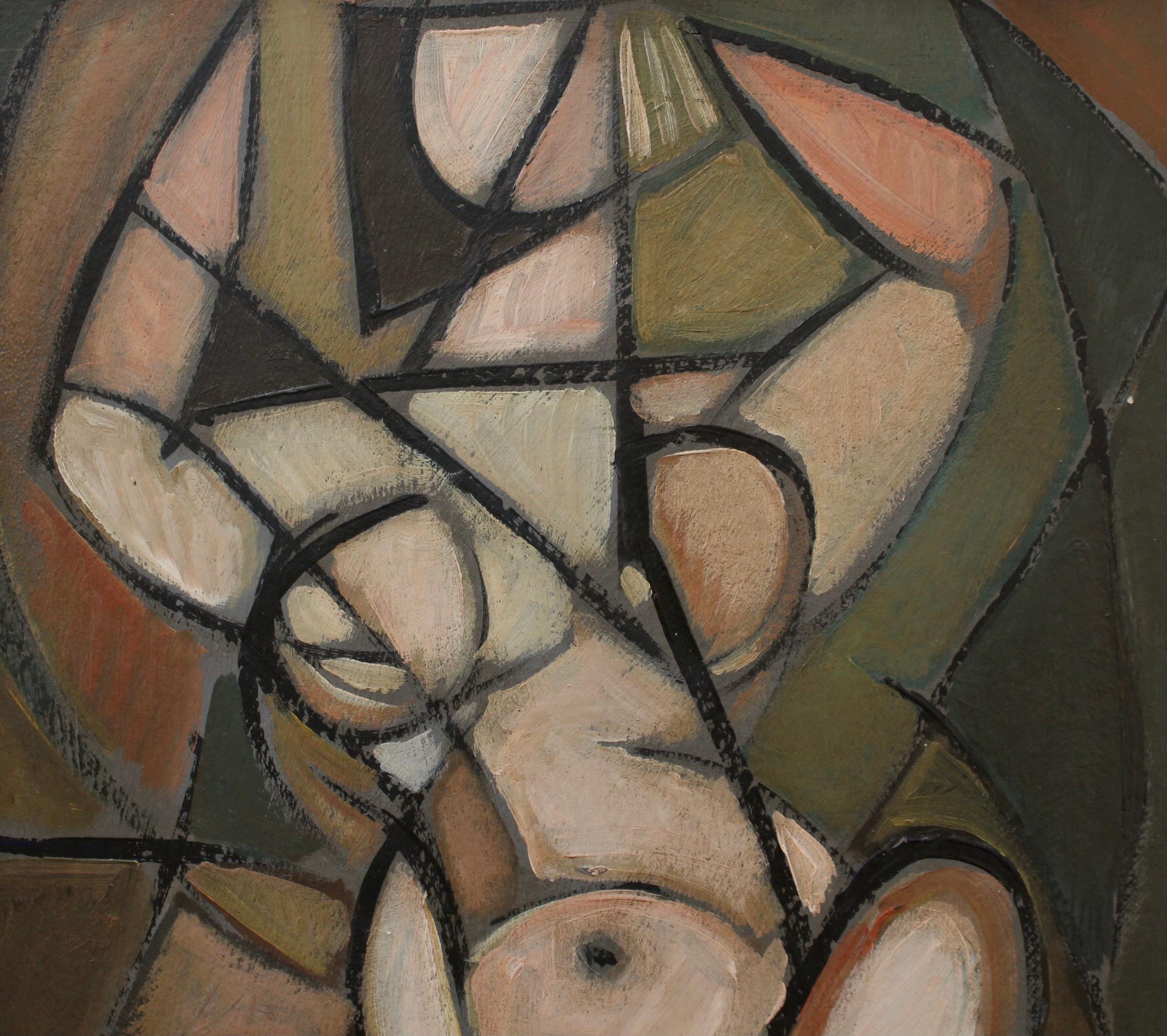 Untitled - Black Nude Painting by STM