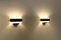 Stock of Louis Kalff Philips Wall Sconces in Black and White