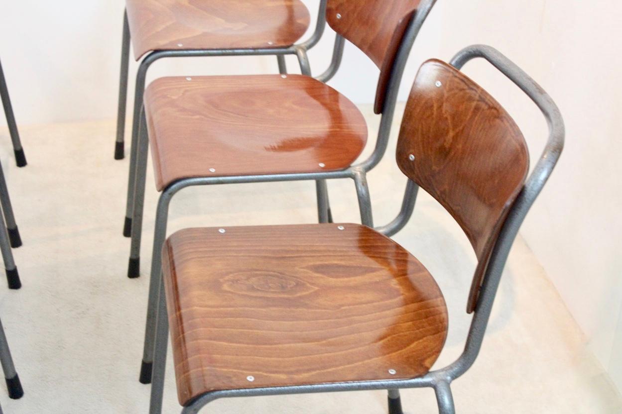 Stock of ‘TH-Delft’ Industrial Plywood Chairs by W.H. Gispen, 1952 4