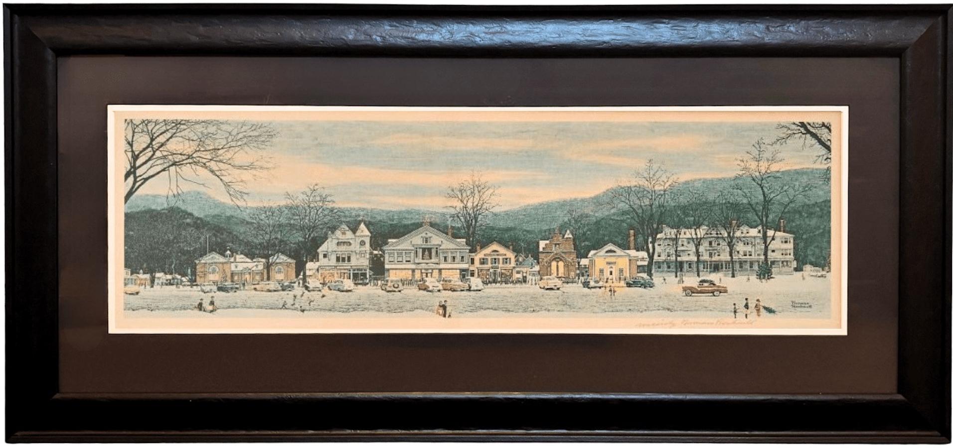 Präsentiert wird ein charmanter, signierter Druck von 