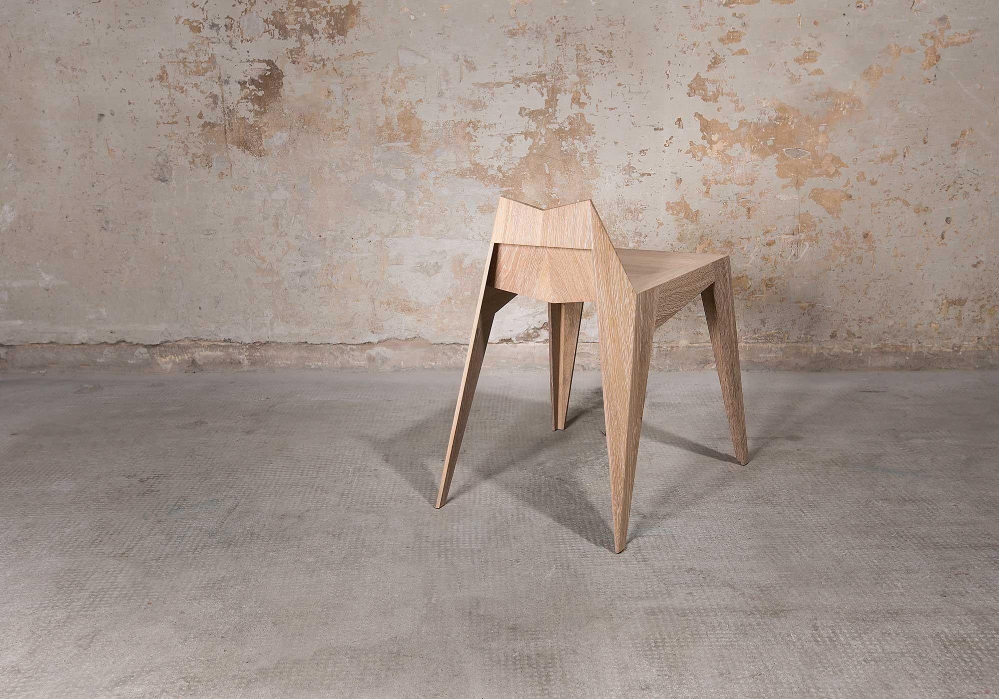 Modern Stocker Chair Stool by Matthias Scherzinger