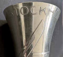 "Stockholm 1930", High Style Art Deco Pewter Beaker or Cup by Fleming