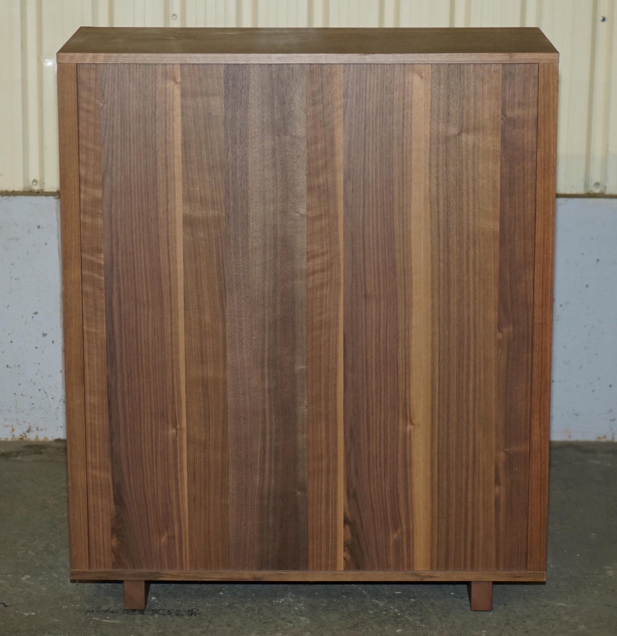 Walnut STOCKHOLM CABINET WiTH TWO DRAWERS AND TWO LARGE STORAGE SHELVES IN WALNUT For Sale