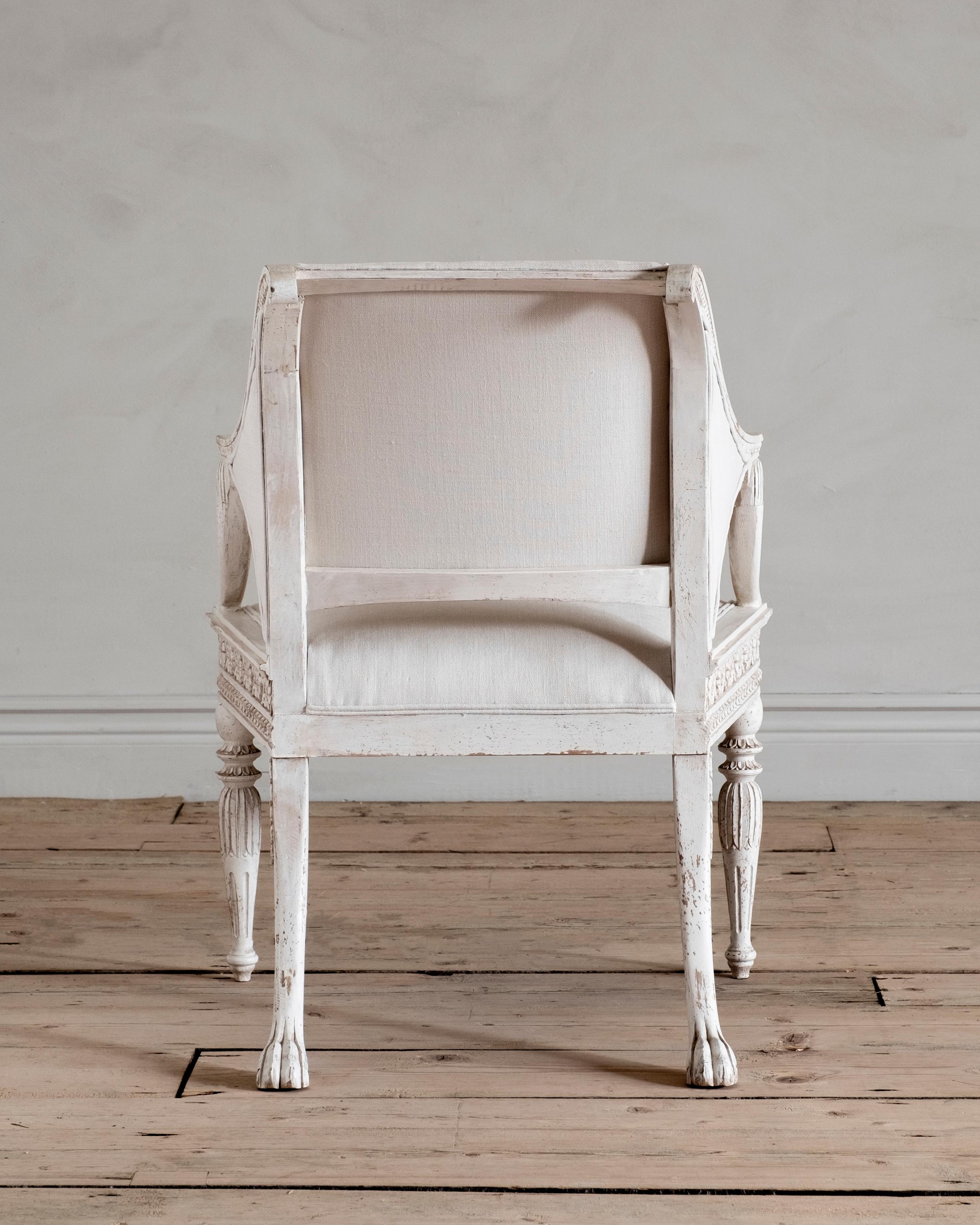 Swedish Stockholm, Gustavian Style Armchair For Sale
