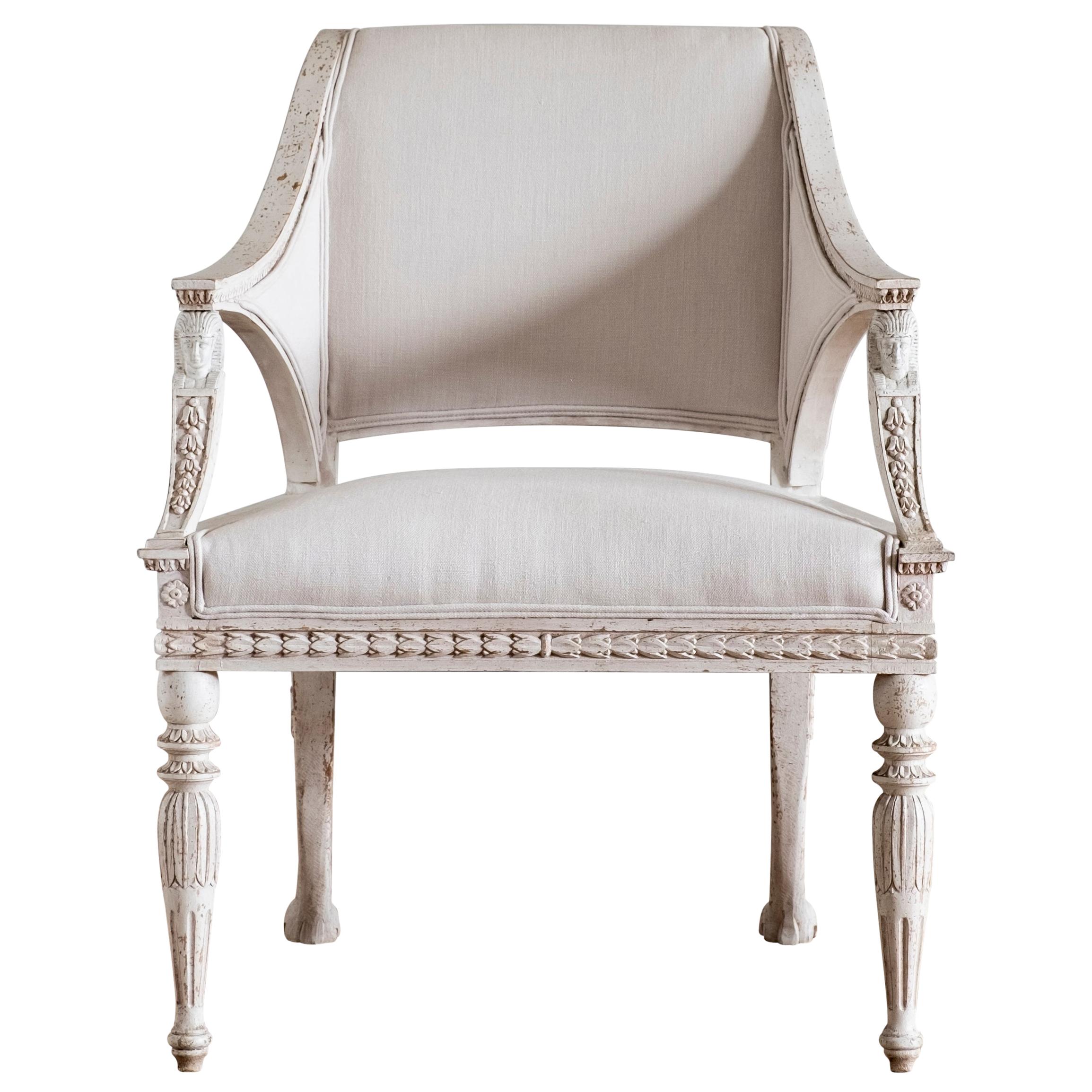 Haga Gustavian Style Armchair