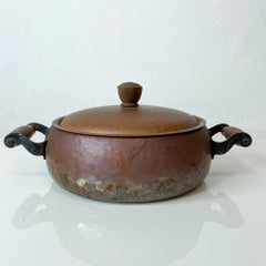 Olla de cobre martillado Stockli Netstal Suiza, años 60