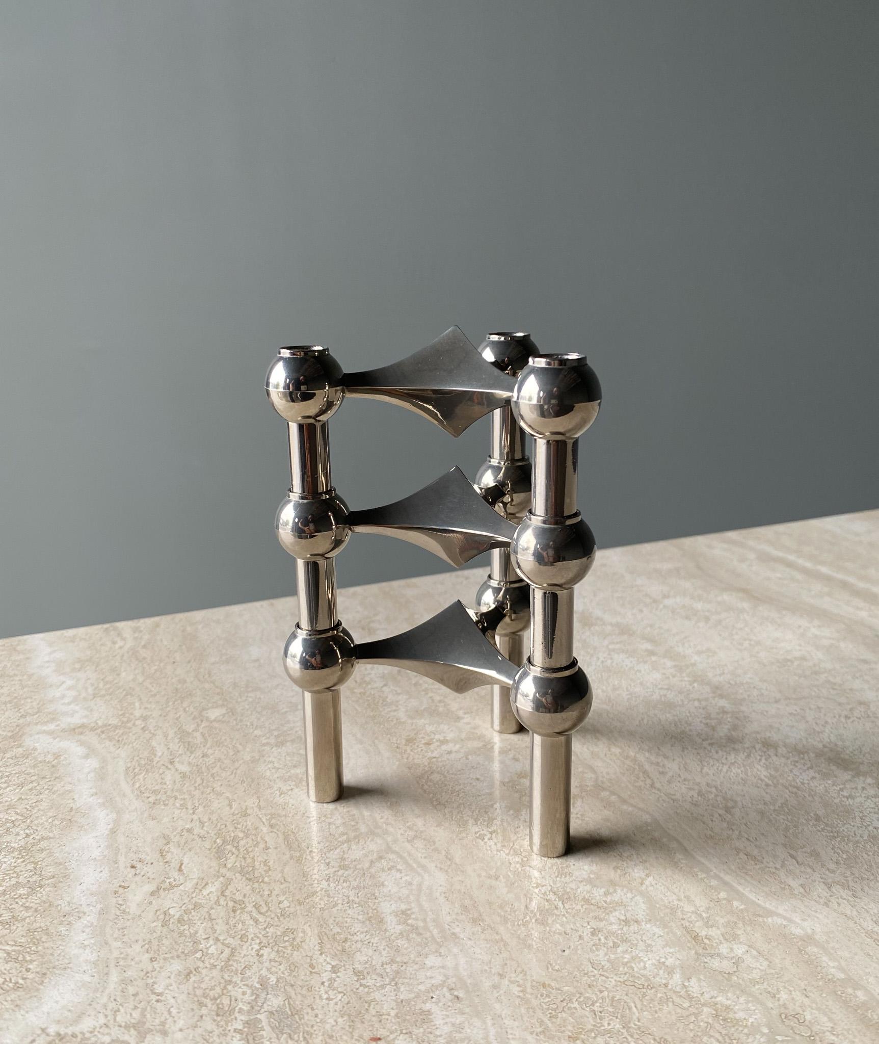 Stoff Nagel Candleholder Designed by Werner Stoff for Metalworker Hans Nagel 6